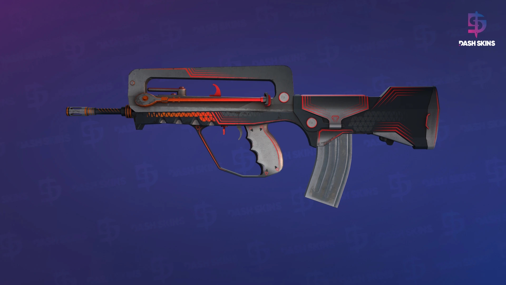 FAMAS | Valence (Well-Worn) Screenshot Playside