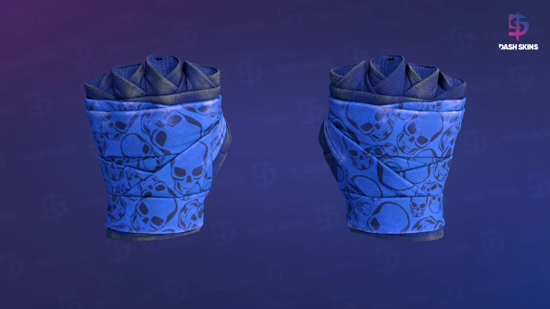 ★ Hand Wraps | Cobalt Skulls (Battle-Scarred) Screenshot Playside