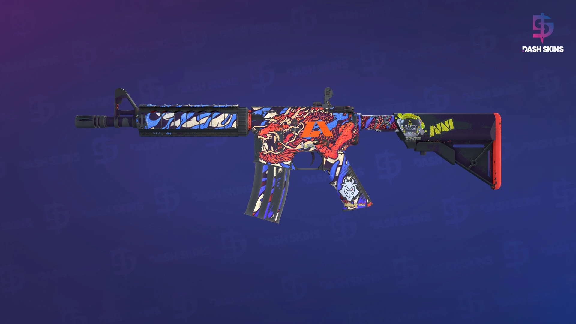 M4A4 | 龍王 (Dragon King) (Field-Tested) Screenshot Playside