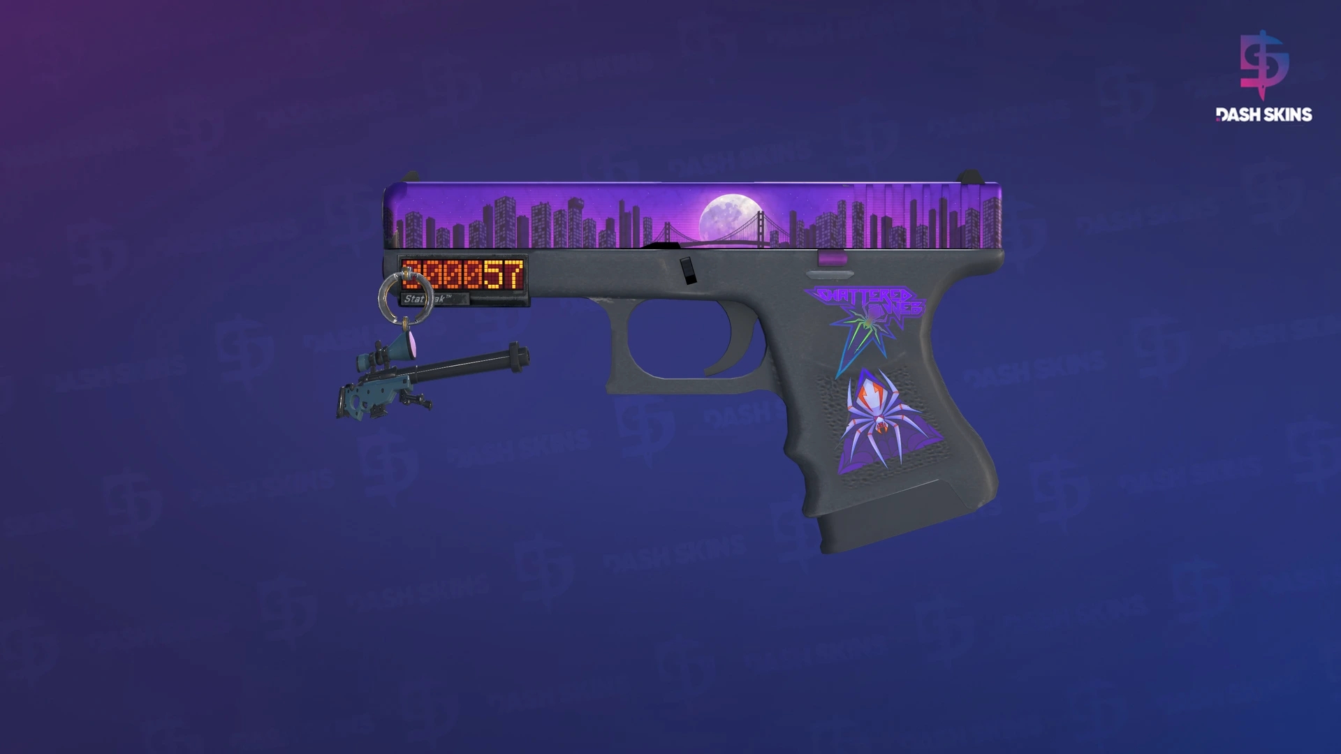 StatTrak™ Glock-18 | Moonrise (Minimal Wear) Screenshot Playside