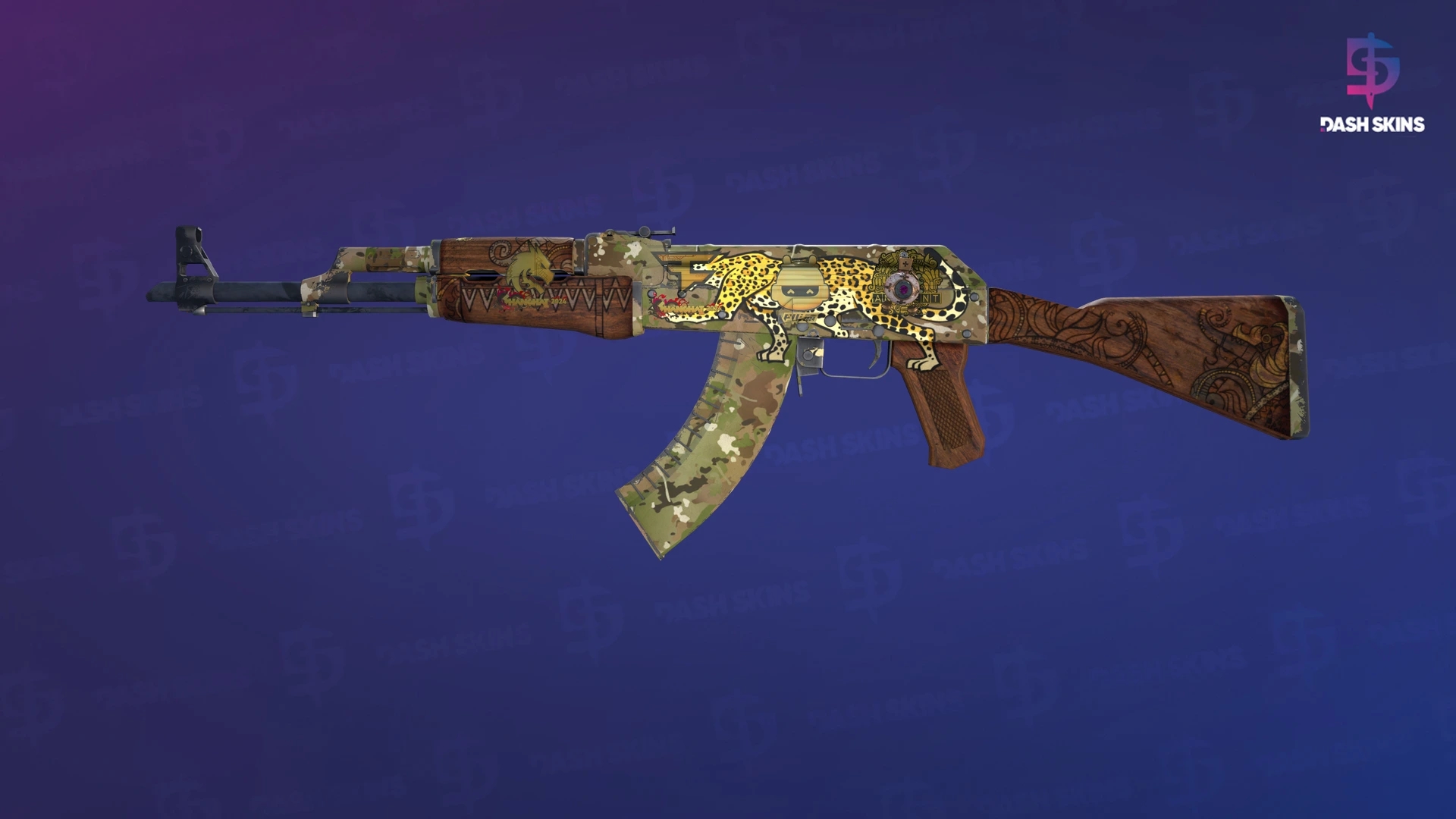 Souvenir AK-47 | Panthera onca (Field-Tested) Screenshot Playside