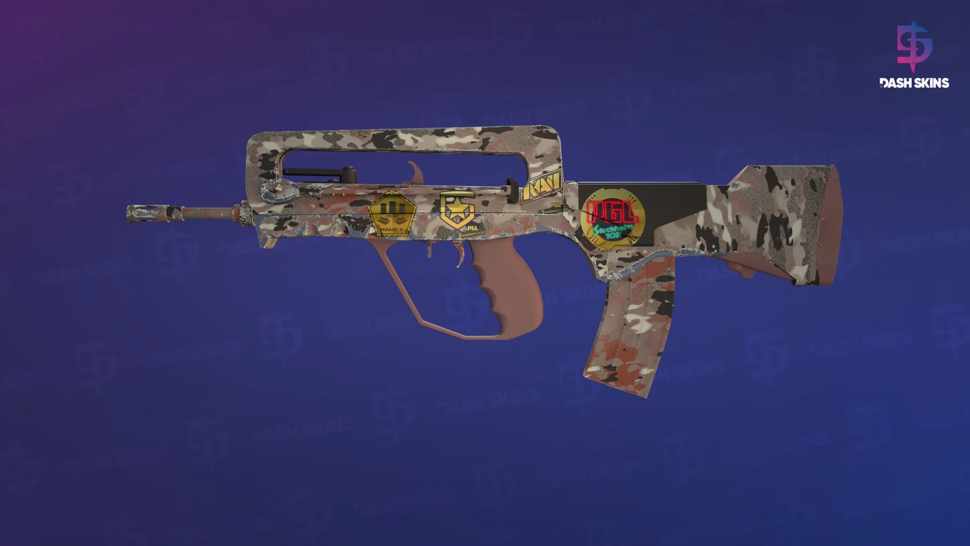 Souvenir FAMAS | CaliCamo (Factory New) Screenshot Playside