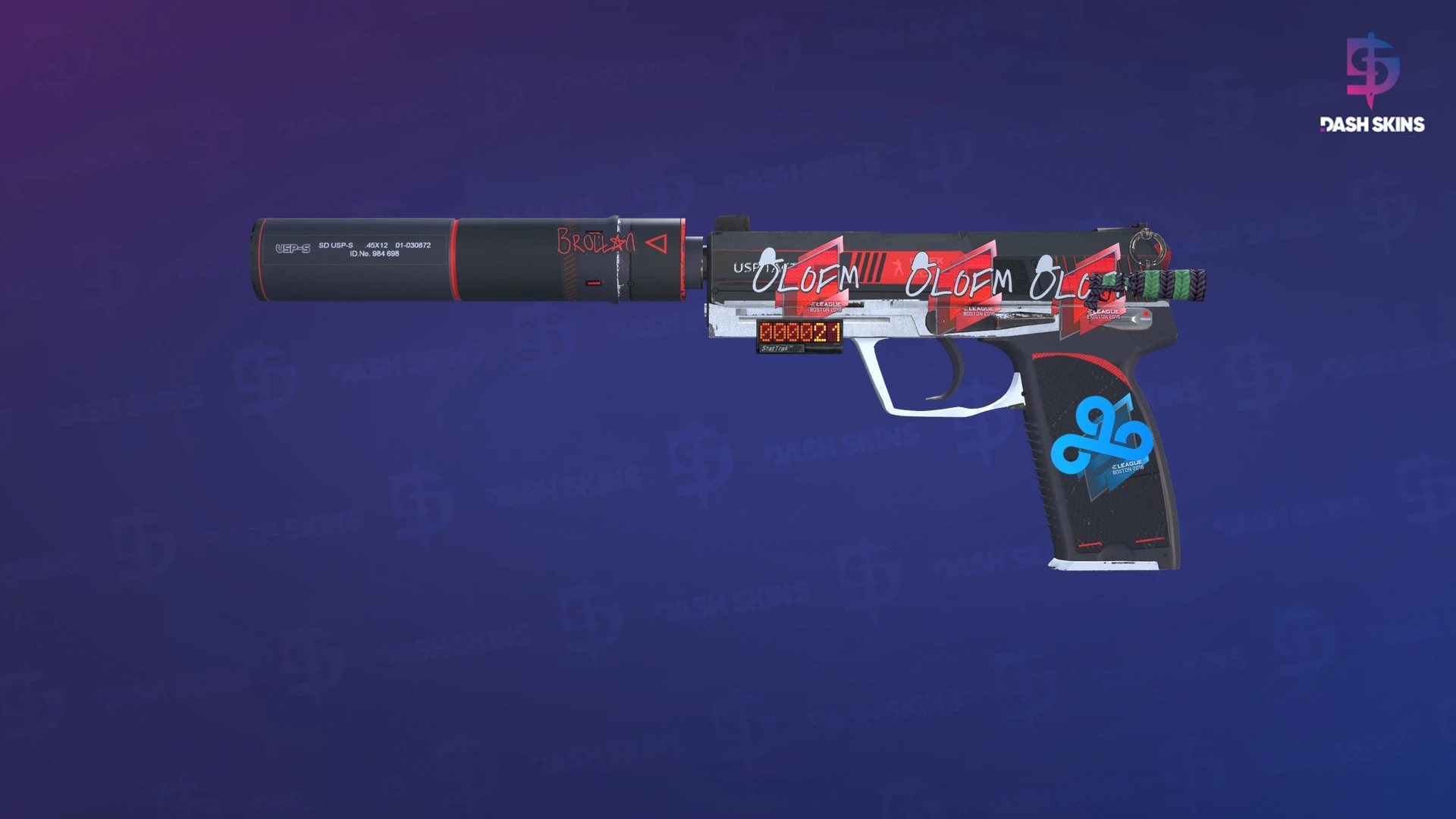 StatTrak™ USP-S | Cyrex (Minimal Wear) Screenshot Playside