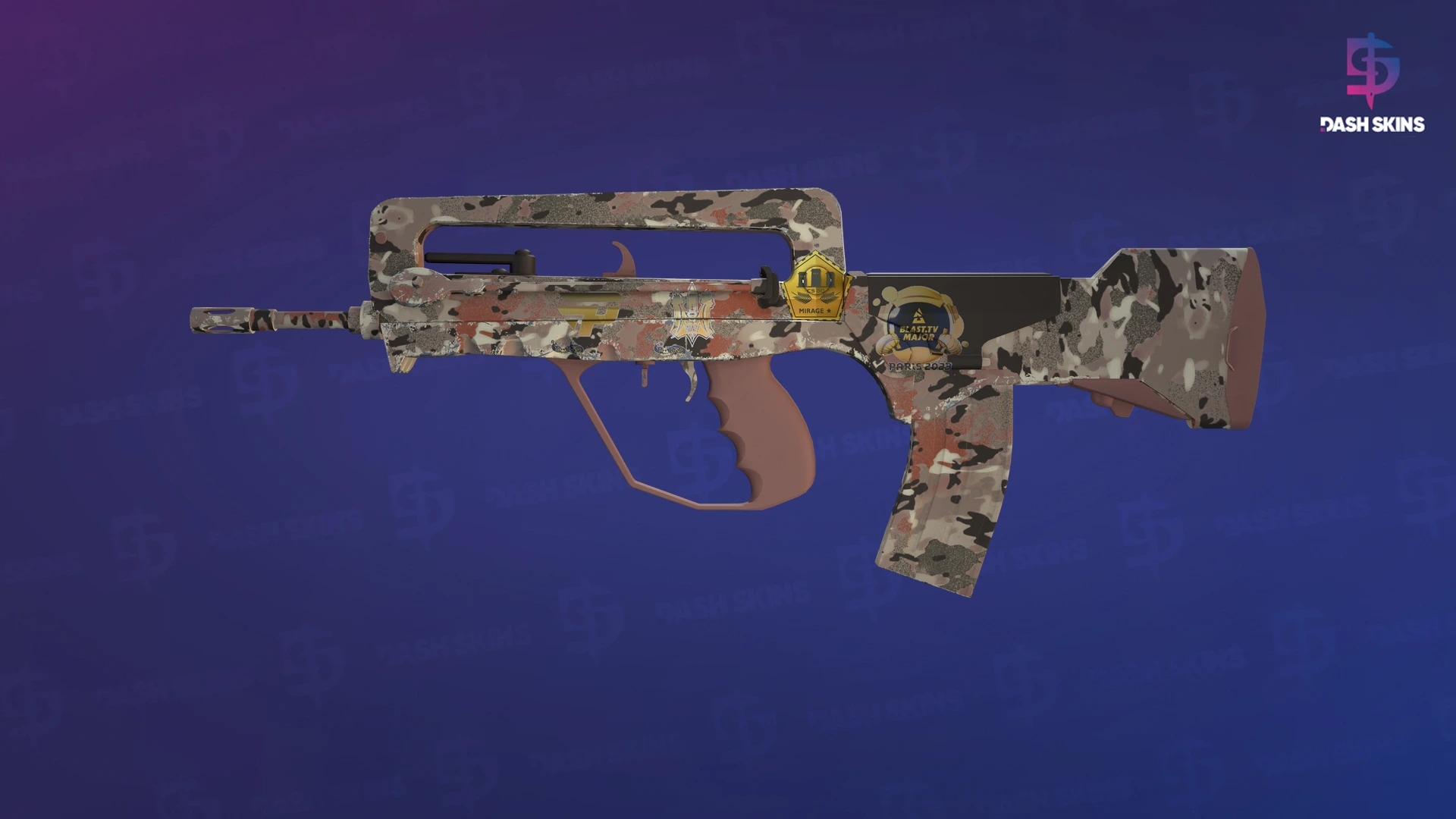 Souvenir FAMAS | CaliCamo (Factory New) Screenshot Playside