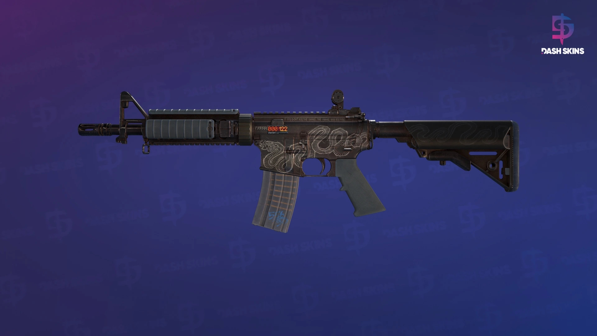 StatTrak™ M4A4 | Etch Lord (Well-Worn) Screenshot Playside