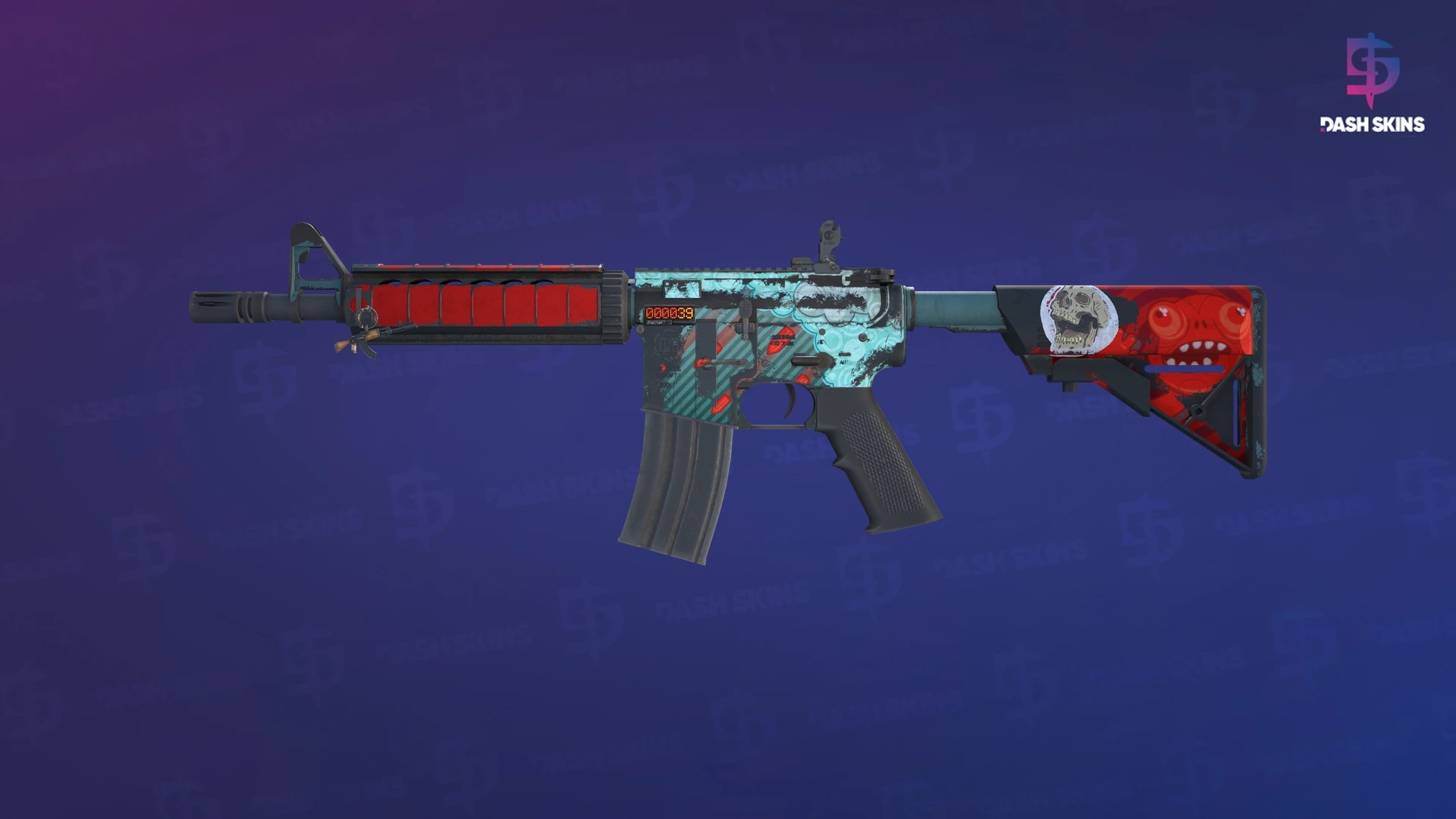 StatTrak™ M4A4 | Bullet Rain (Well-Worn) Screenshot Playside