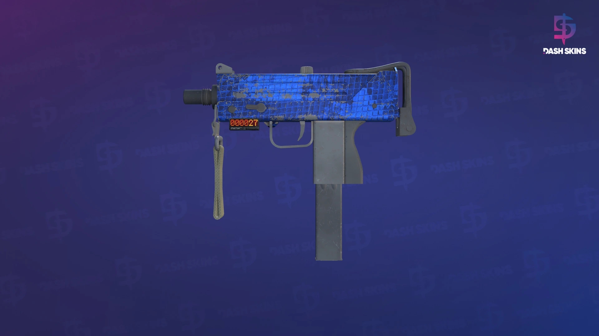 StatTrak™ MAC-10 | Lapis Gator (Well-Worn) Screenshot Playside