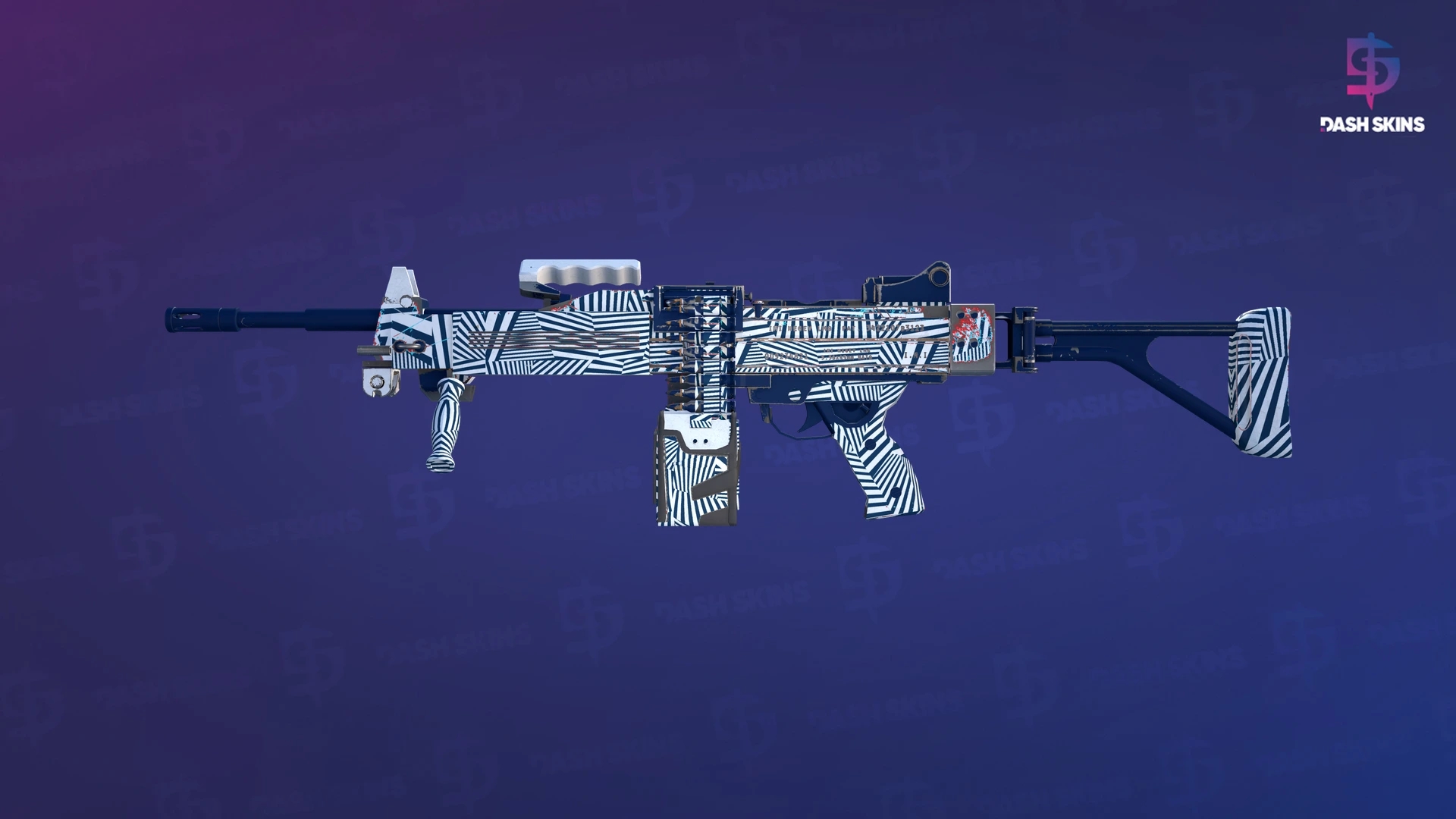 Negev | Dazzle (Minimal Wear) Screenshot Playside