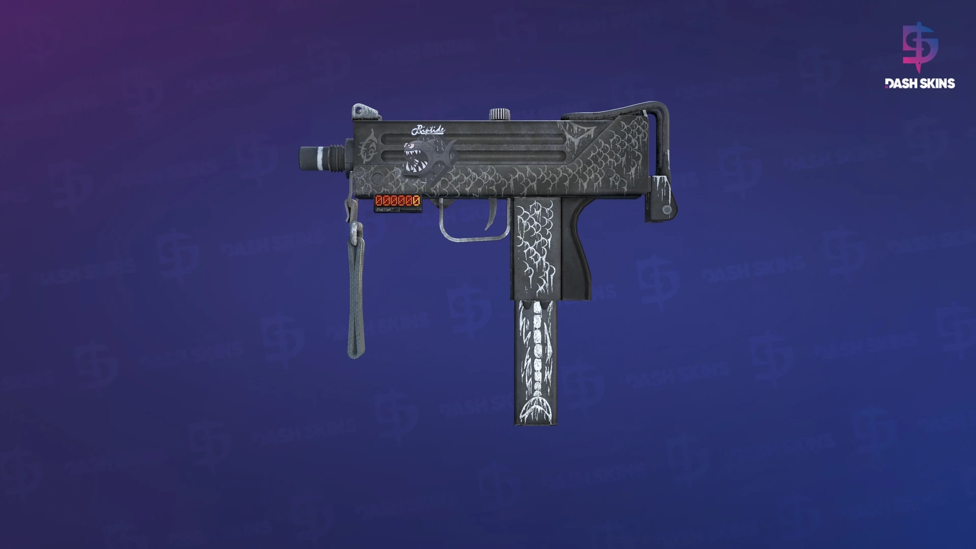 StatTrak™ MAC-10 | Whitefish (Battle-Scarred) Screenshot Playside
