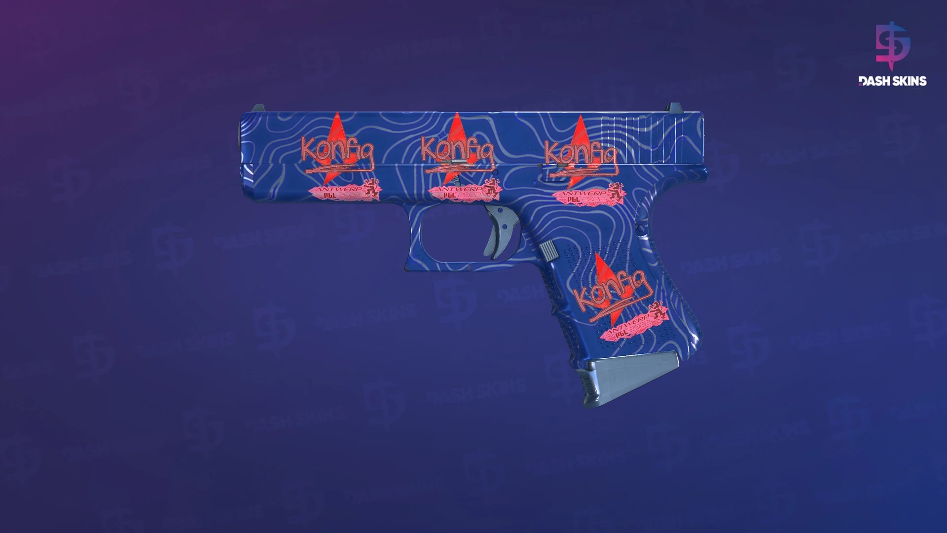 Glock-18 | Ocean Topo (Factory New) Screenshot Playside