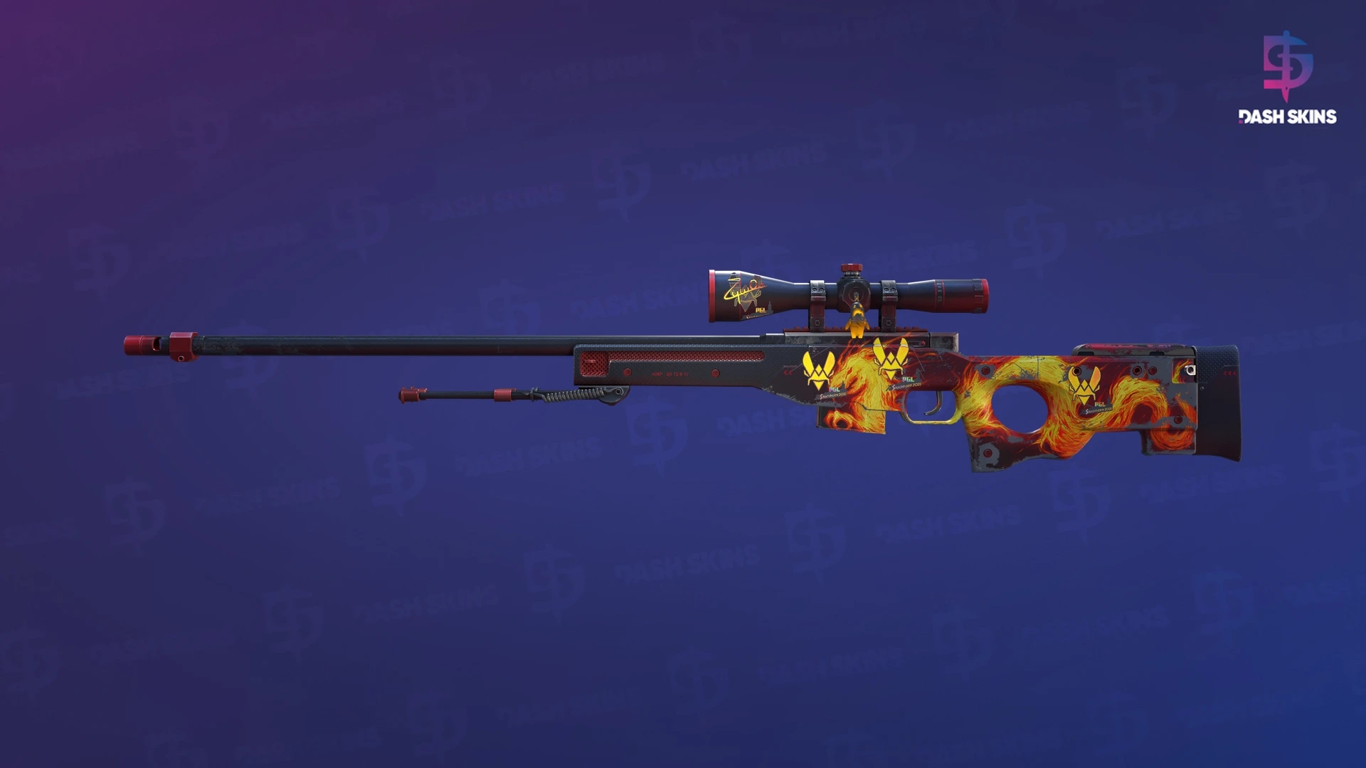 AWP | Wildfire (Well-Worn) Screenshot Playside