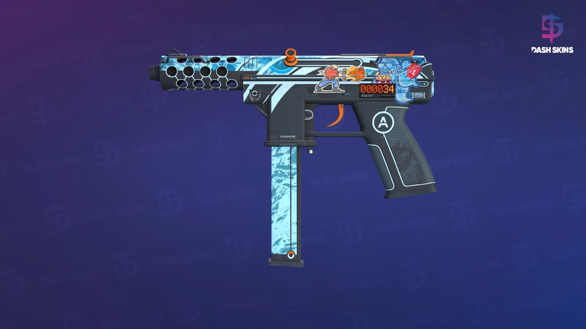 StatTrak™ Tec-9 | Avalanche (Field-Tested) Screenshot Playside