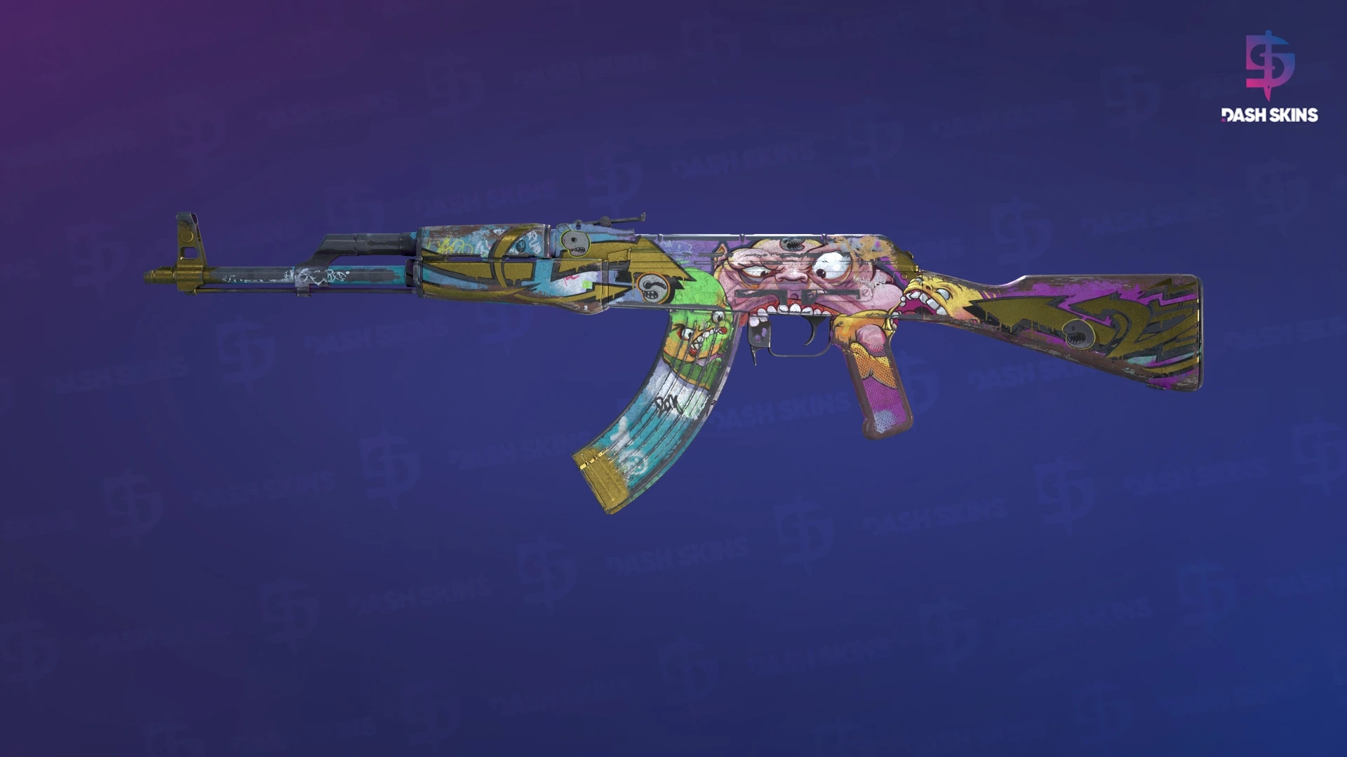 AK-47 | B the Monster (Battle-Scarred) Screenshot Playside