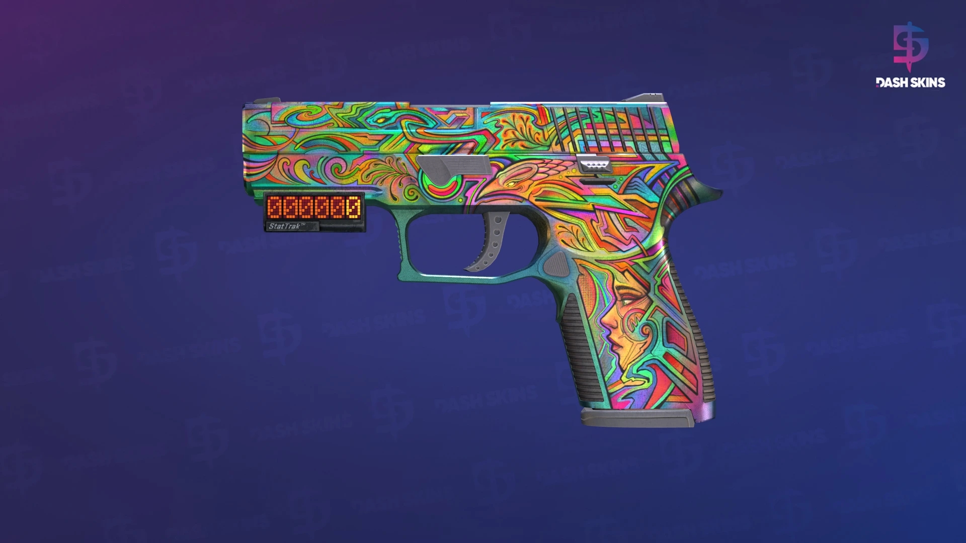 StatTrak™ P250 | Visions (Well-Worn) Screenshot Playside