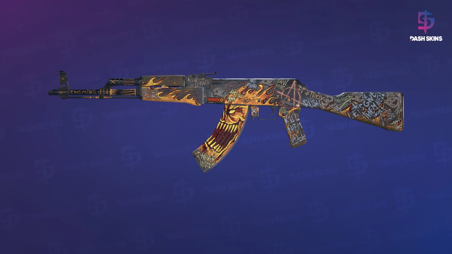 StatTrak™ AK-47 | Searing Rage (Field-Tested) Screenshot Playside