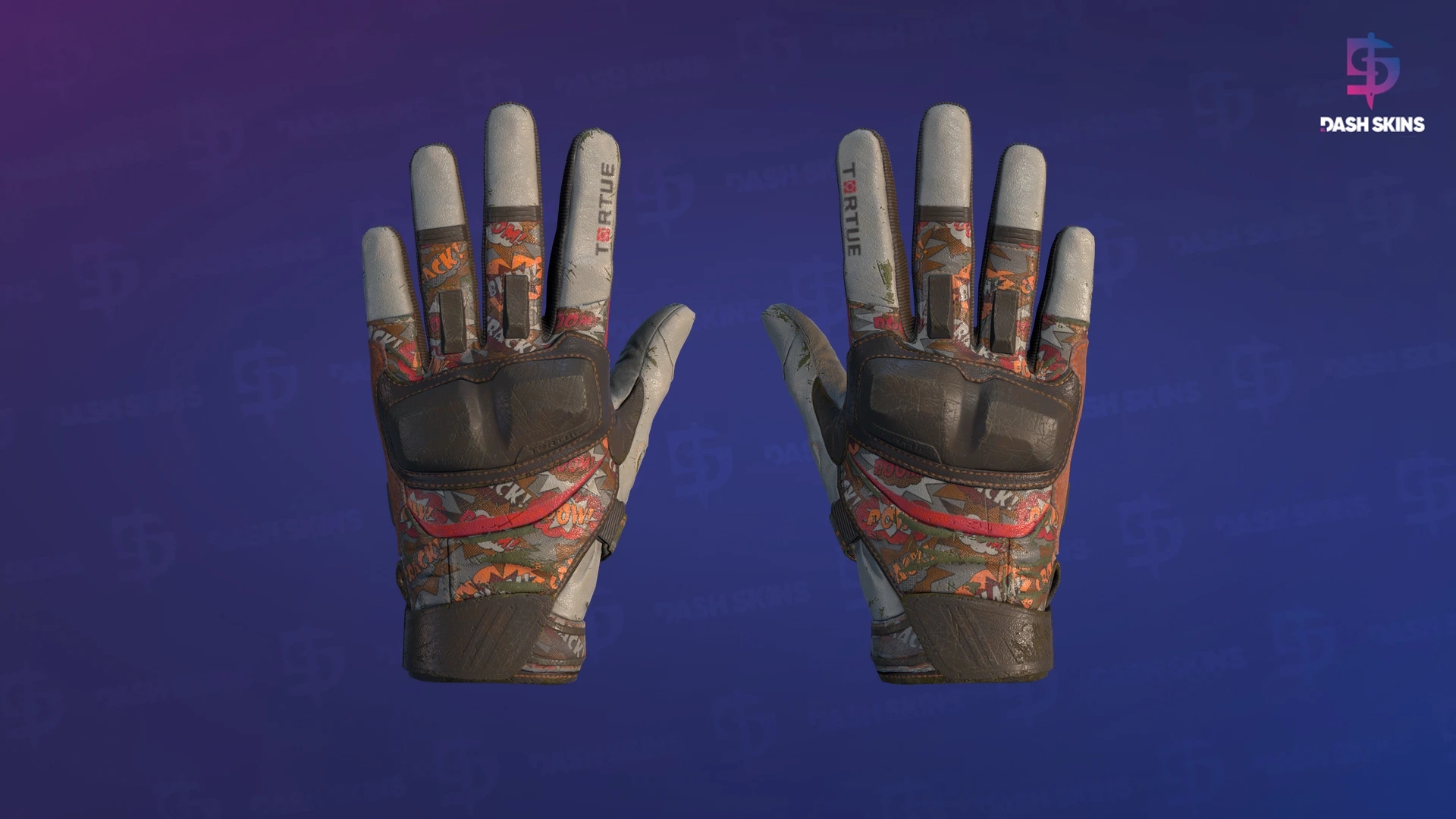 ★ Moto Gloves | POW! (Well-Worn) Screenshot Playside