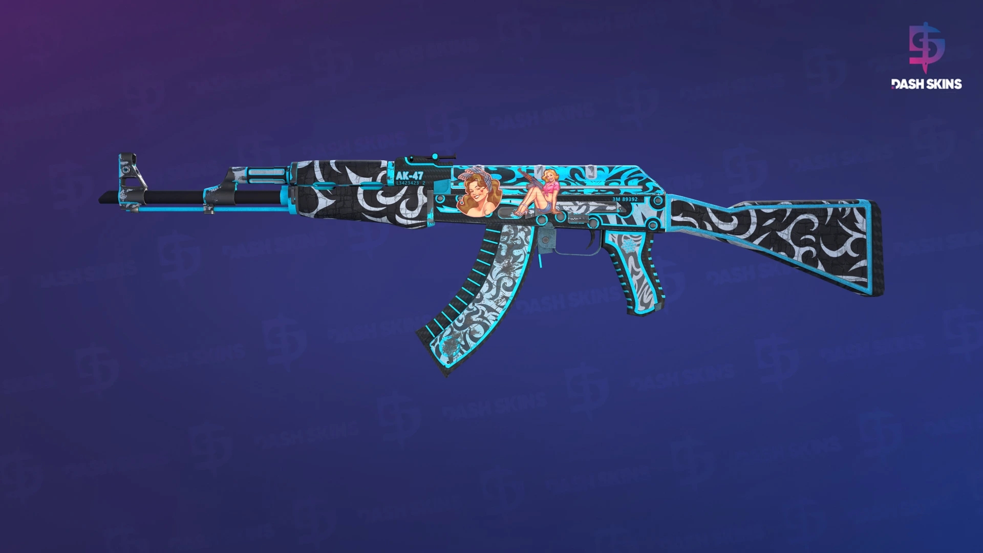 AK-47 | Frontside Misty (Well-Worn) Screenshot Playside