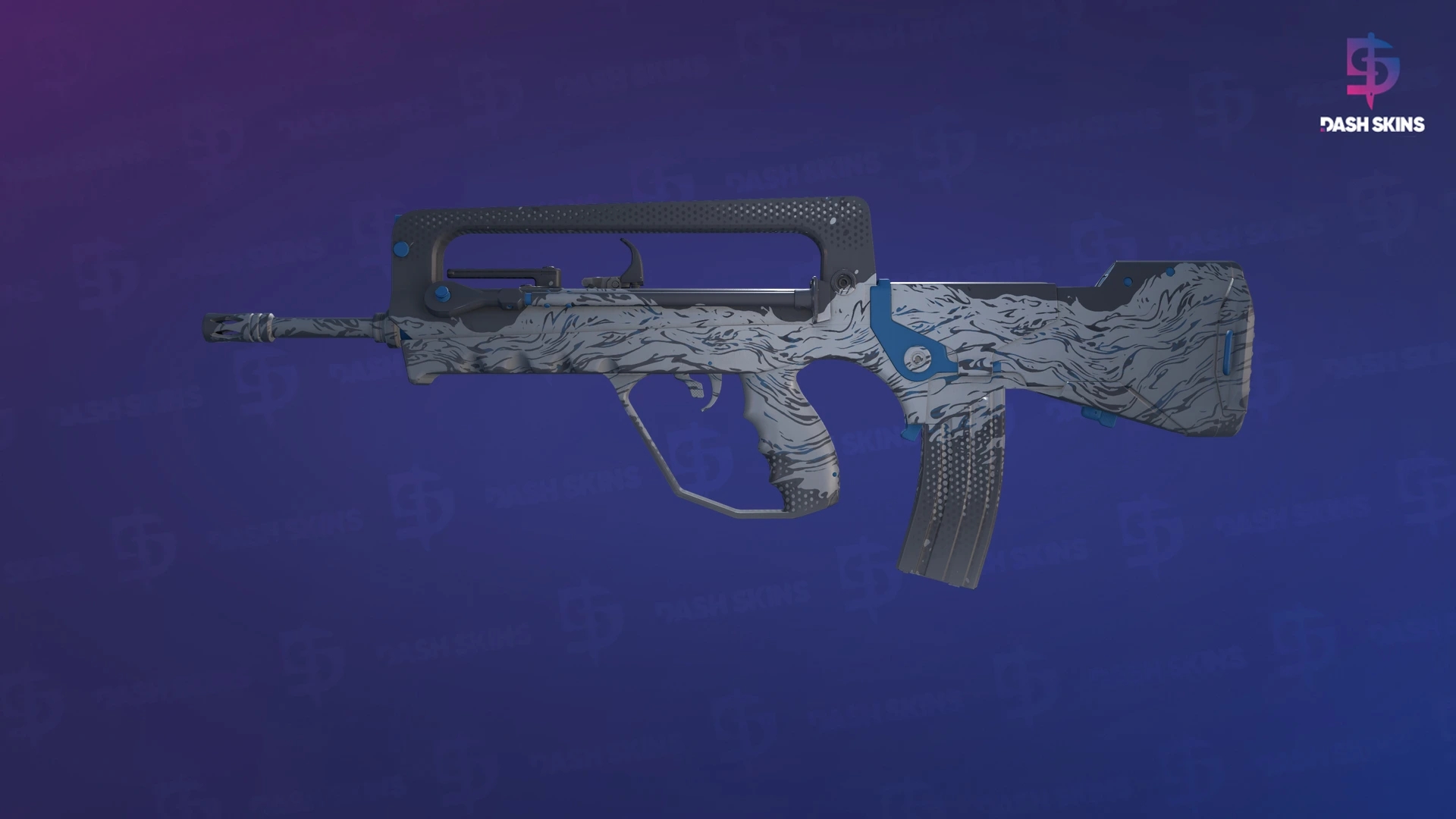 FAMAS | Halftone Wash (Factory New) Screenshot Playside