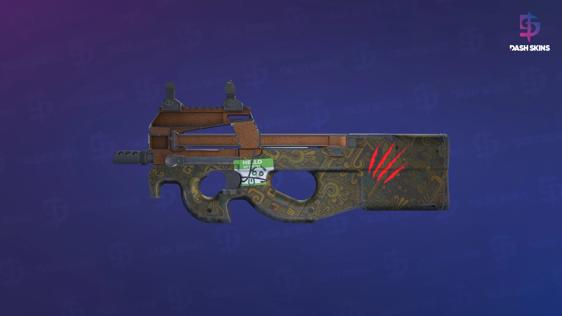 P90 | Ancient Earth (Battle-Scarred) Screenshot Playside