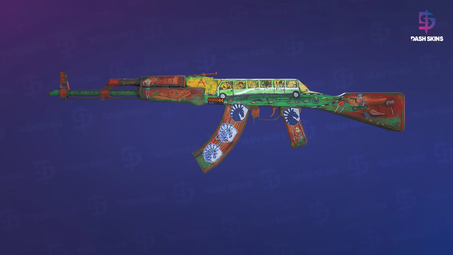 StatTrak™ AK-47 | The Outsiders (Field-Tested) Screenshot Playside