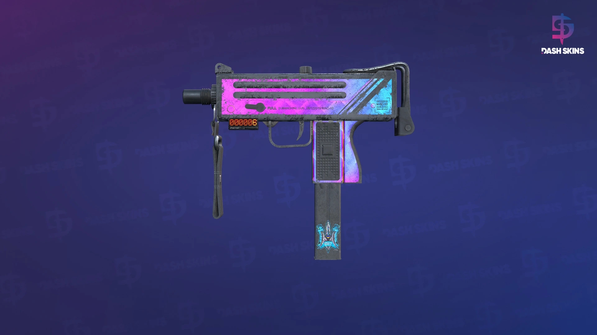 StatTrak™ MAC-10 | Disco Tech (Battle-Scarred) Screenshot Playside