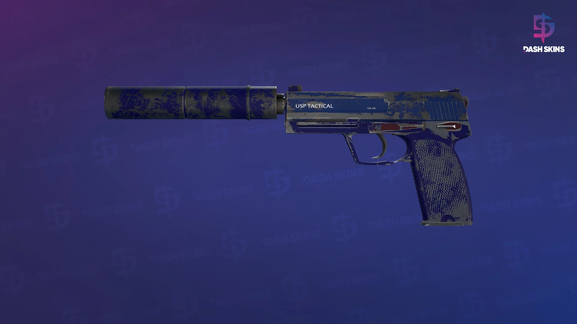 USP-S | Royal Blue (Well-Worn) Screenshot Playside