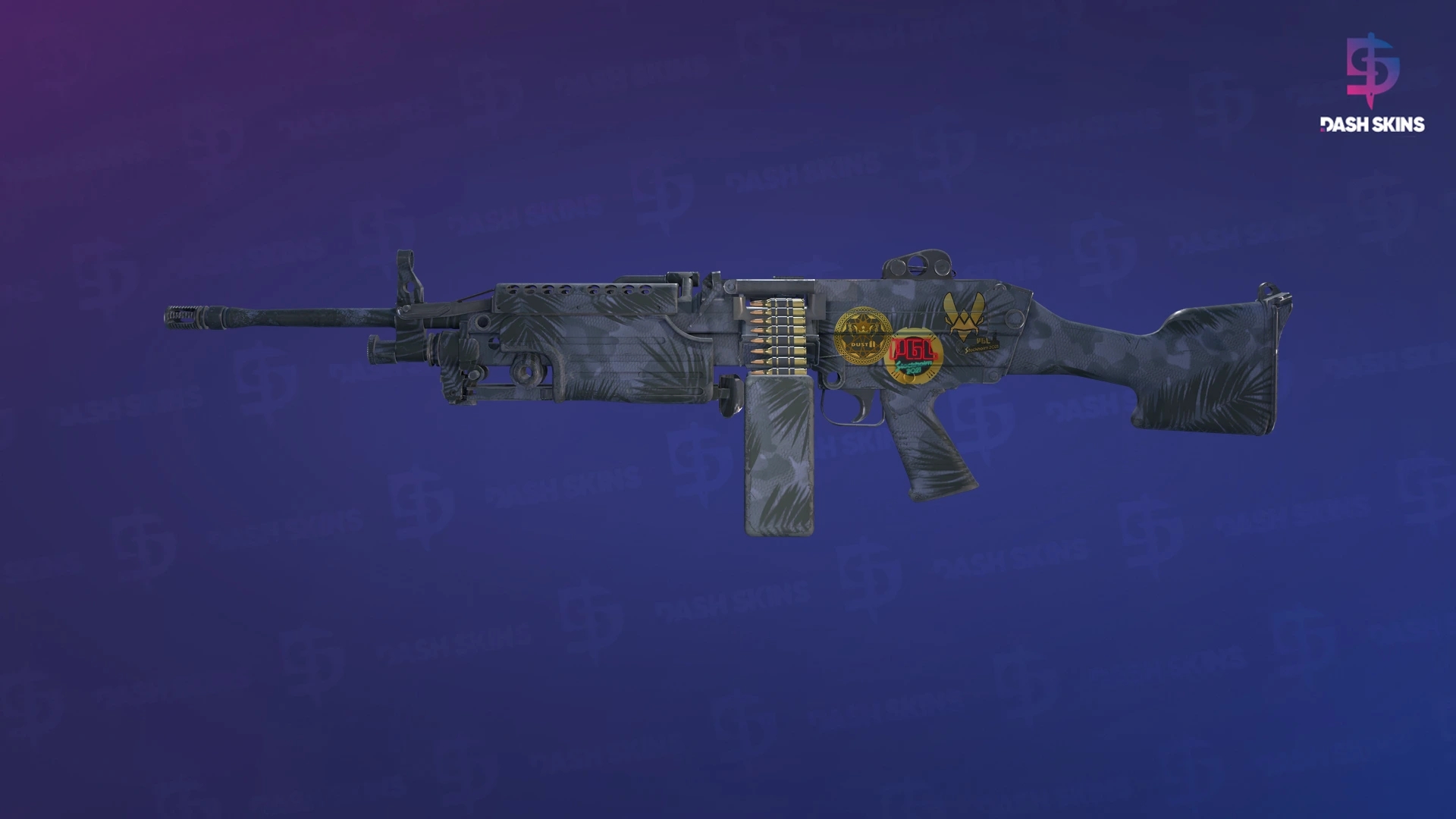 Souvenir M249 | Midnight Palm (Field-Tested) Screenshot Playside