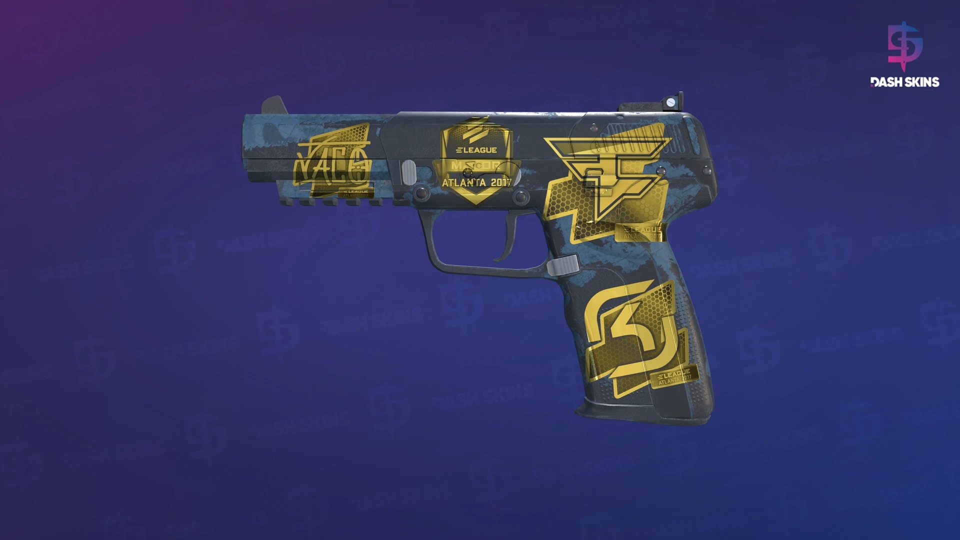 Souvenir Five-SeveN | Forest Night (Battle-Scarred) Screenshot Playside