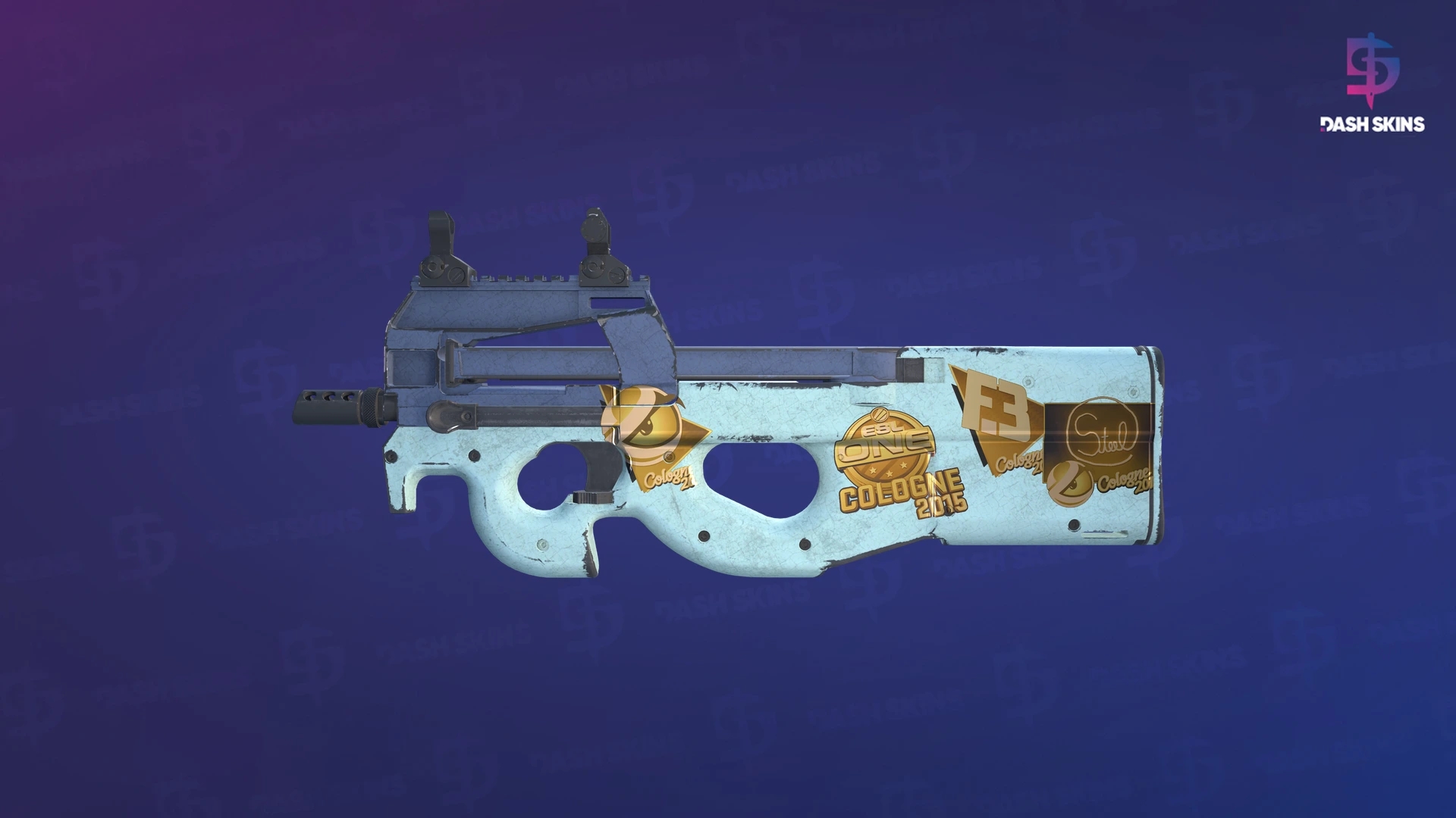 Souvenir P90 | Storm (Well-Worn) Screenshot Playside