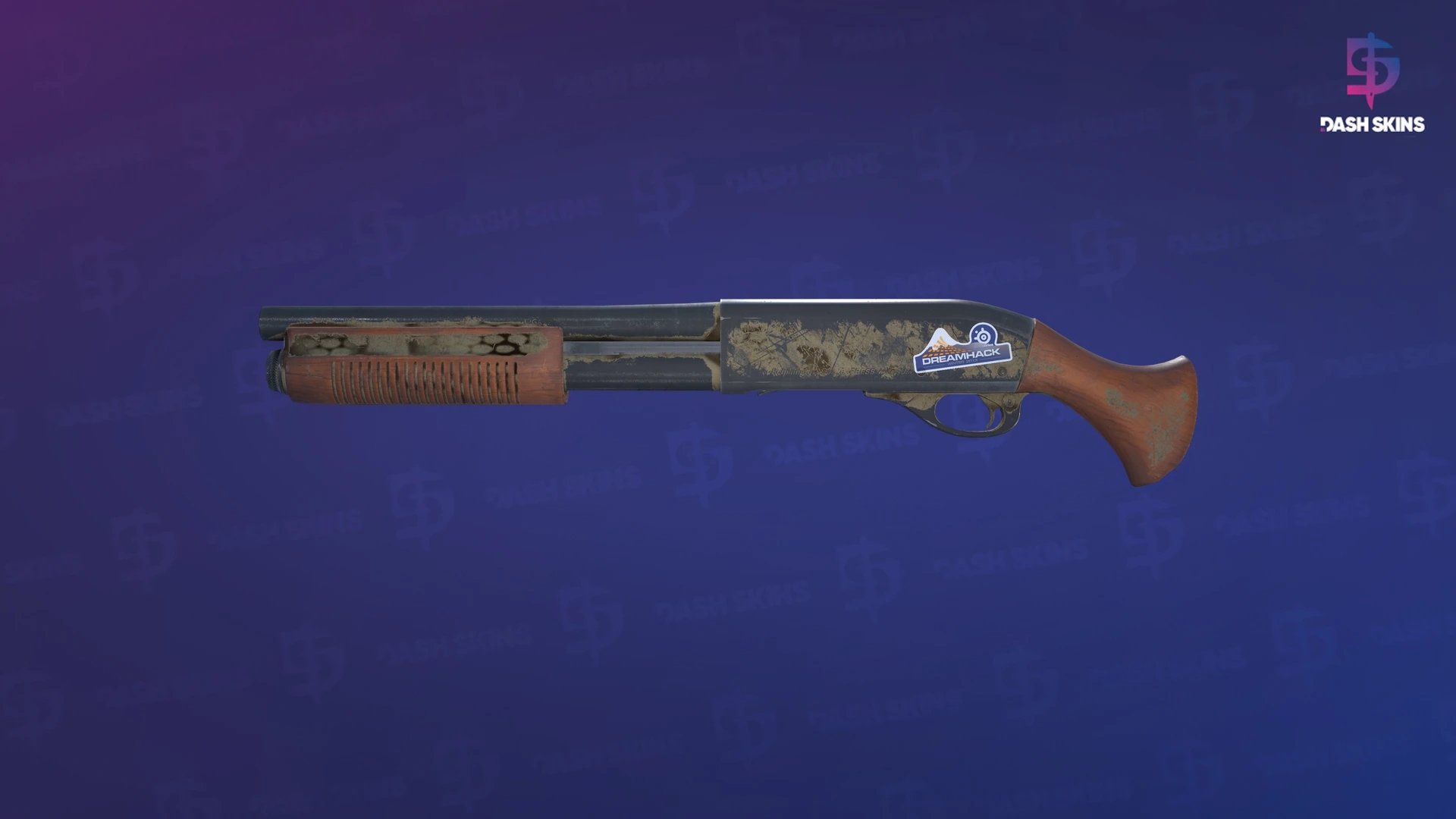 Souvenir Sawed-Off | Snake Camo (Battle-Scarred) Screenshot Playside