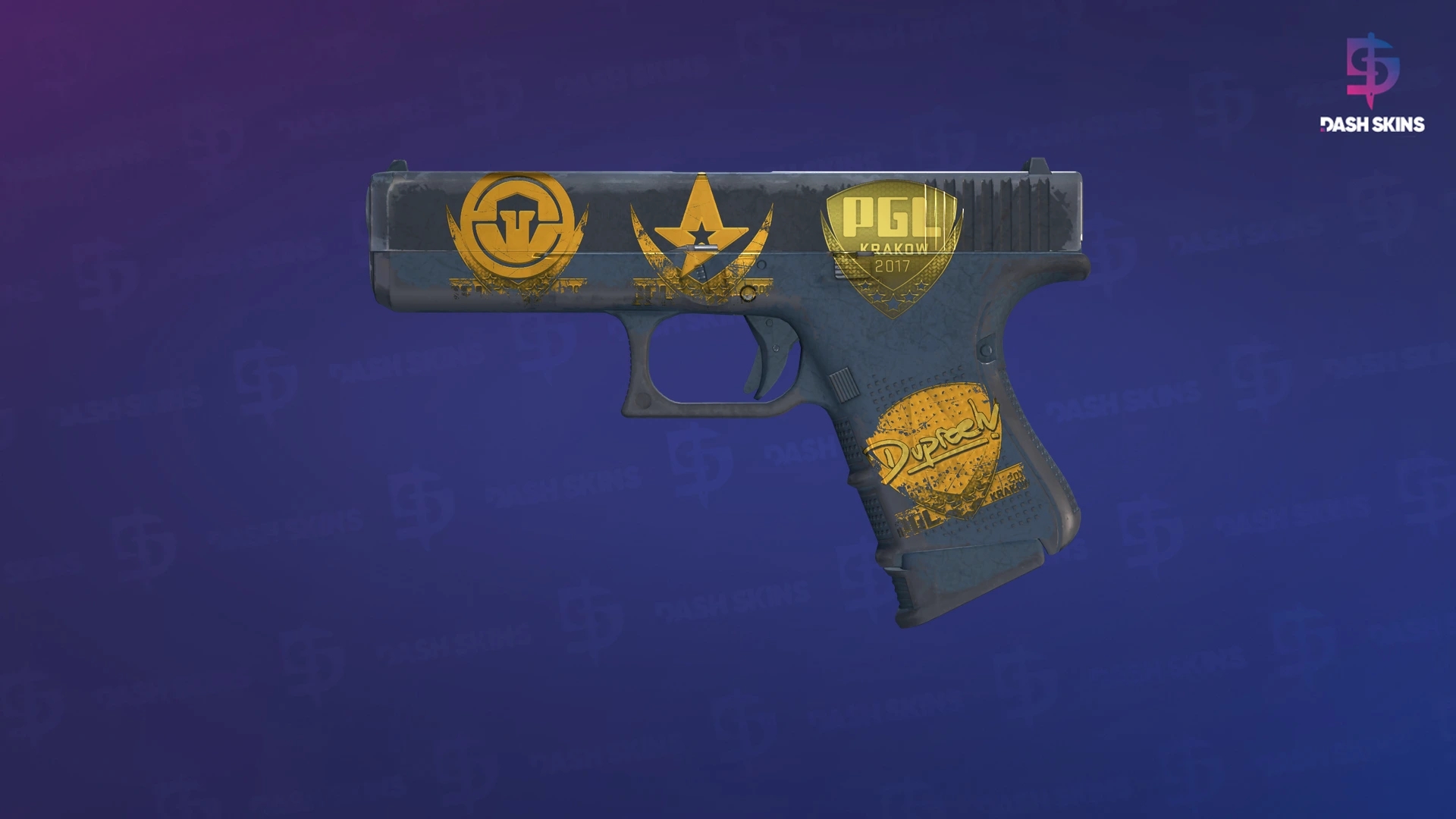 Souvenir Glock-18 | Night (Battle-Scarred) Screenshot Playside