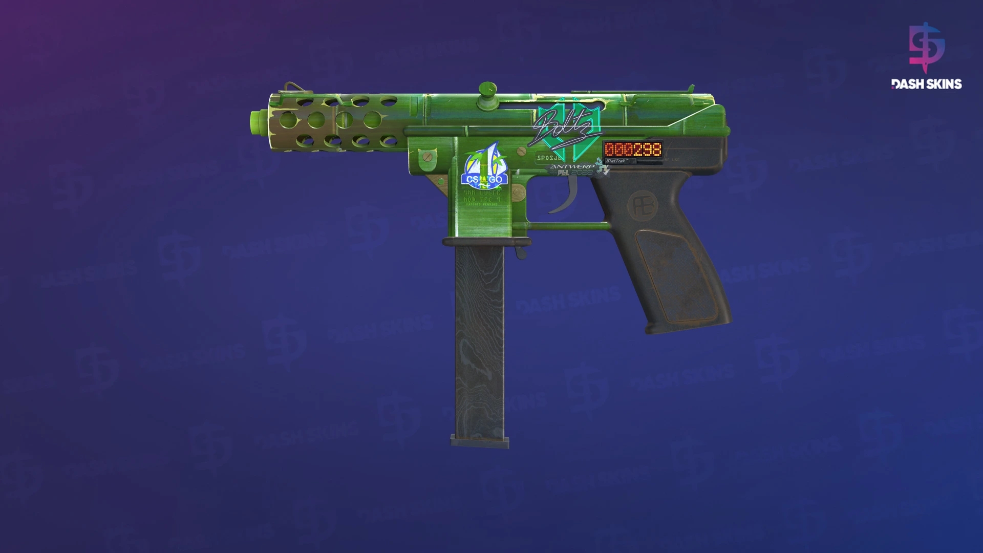 StatTrak™ Tec-9 | Bamboozle (Minimal Wear) Screenshot Playside