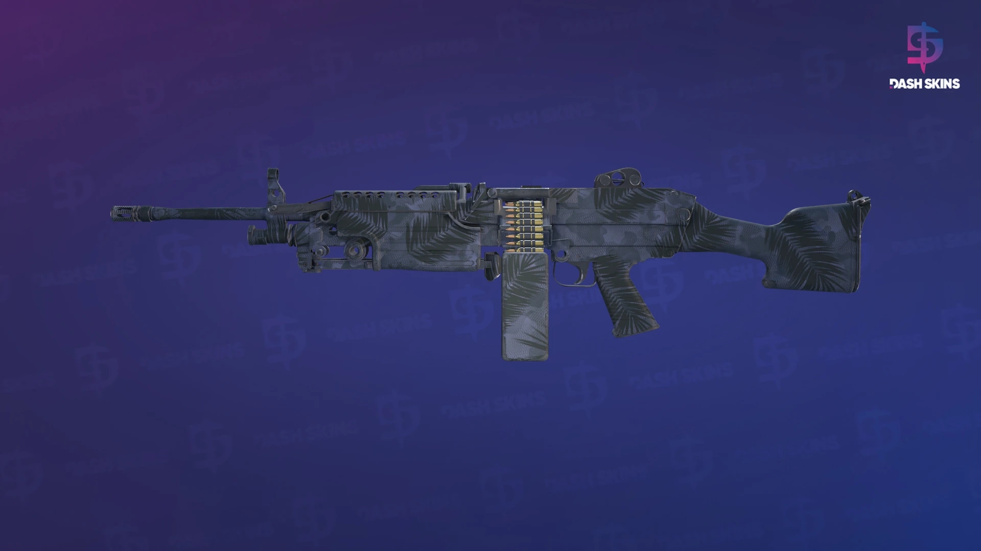 M249 | Midnight Palm (Minimal Wear) Screenshot Playside