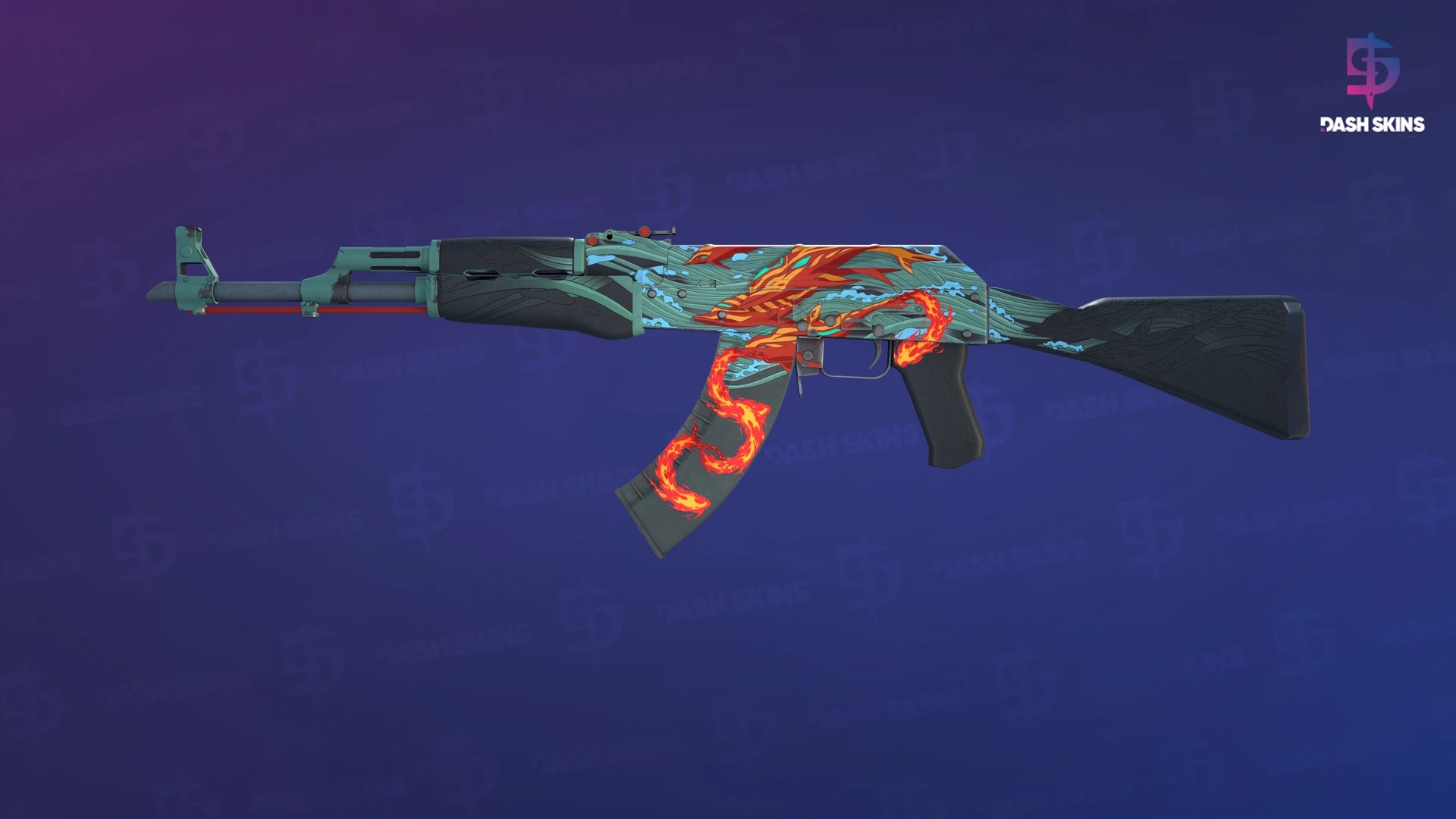 AK-47 | Aquamarine Revenge (Field-Tested) Screenshot Playside