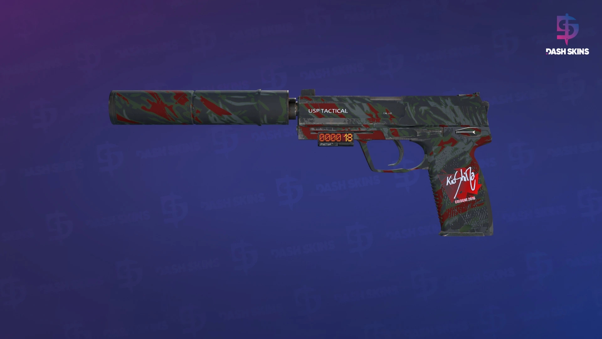 StatTrak™ USP-S | Blood Tiger (Field-Tested) Screenshot Playside