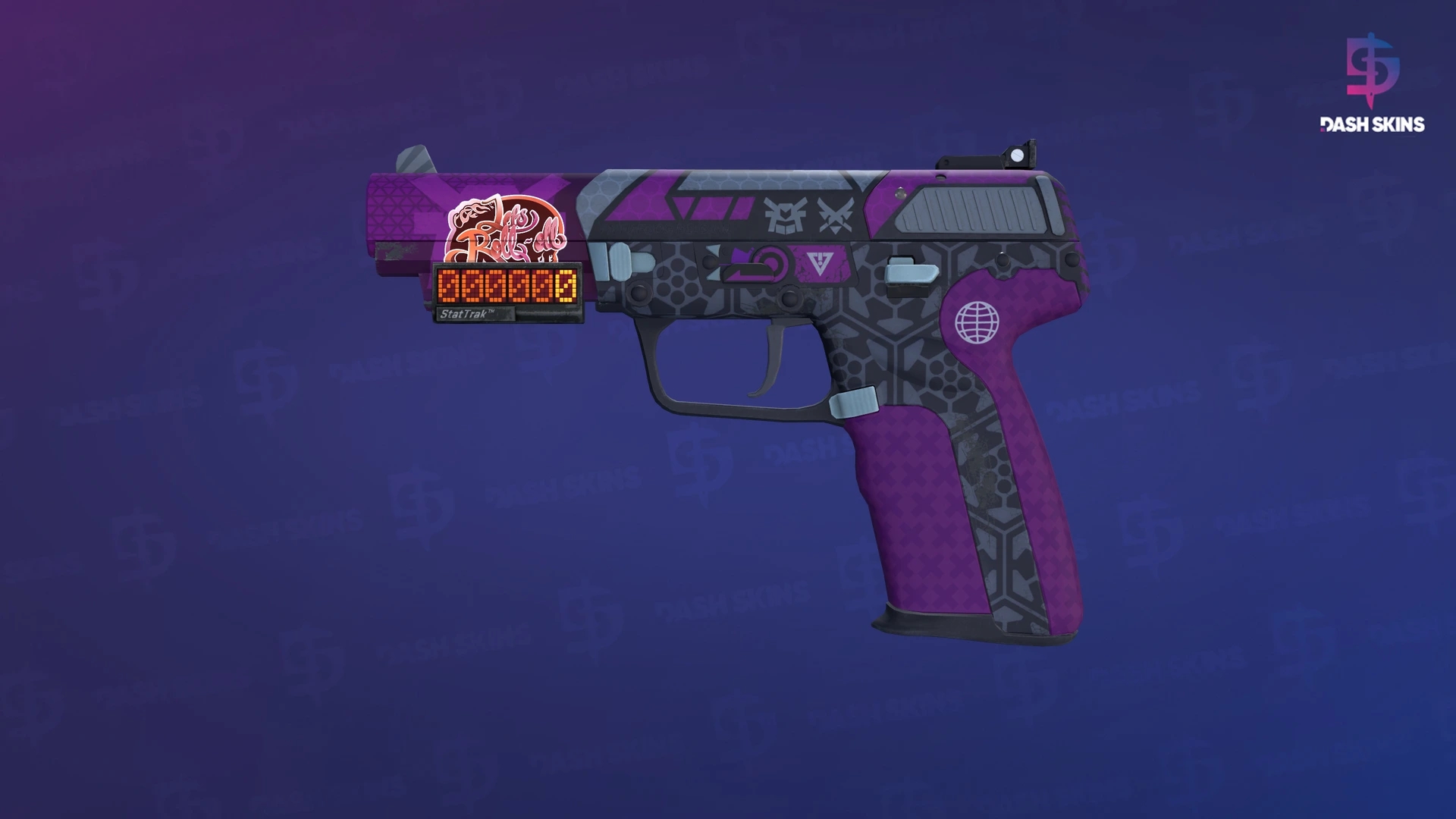 StatTrak™ Five-SeveN | Violent Daimyo (Minimal Wear) Screenshot Playside