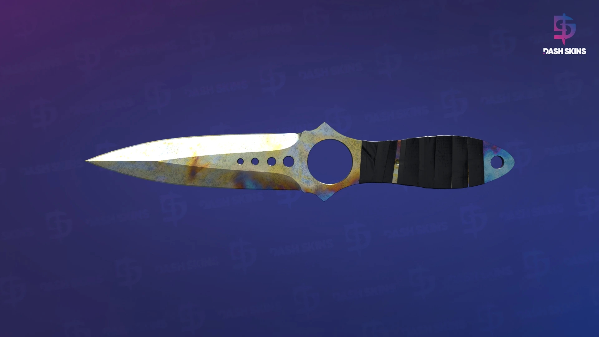 ★ Skeleton Knife | Case Hardened (Well-Worn) Screenshot Playside