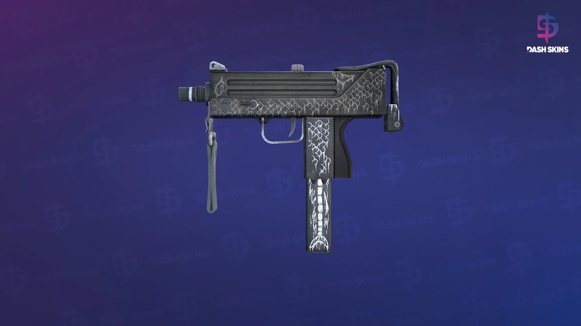 MAC-10 | Whitefish (Well-Worn) Screenshot Playside