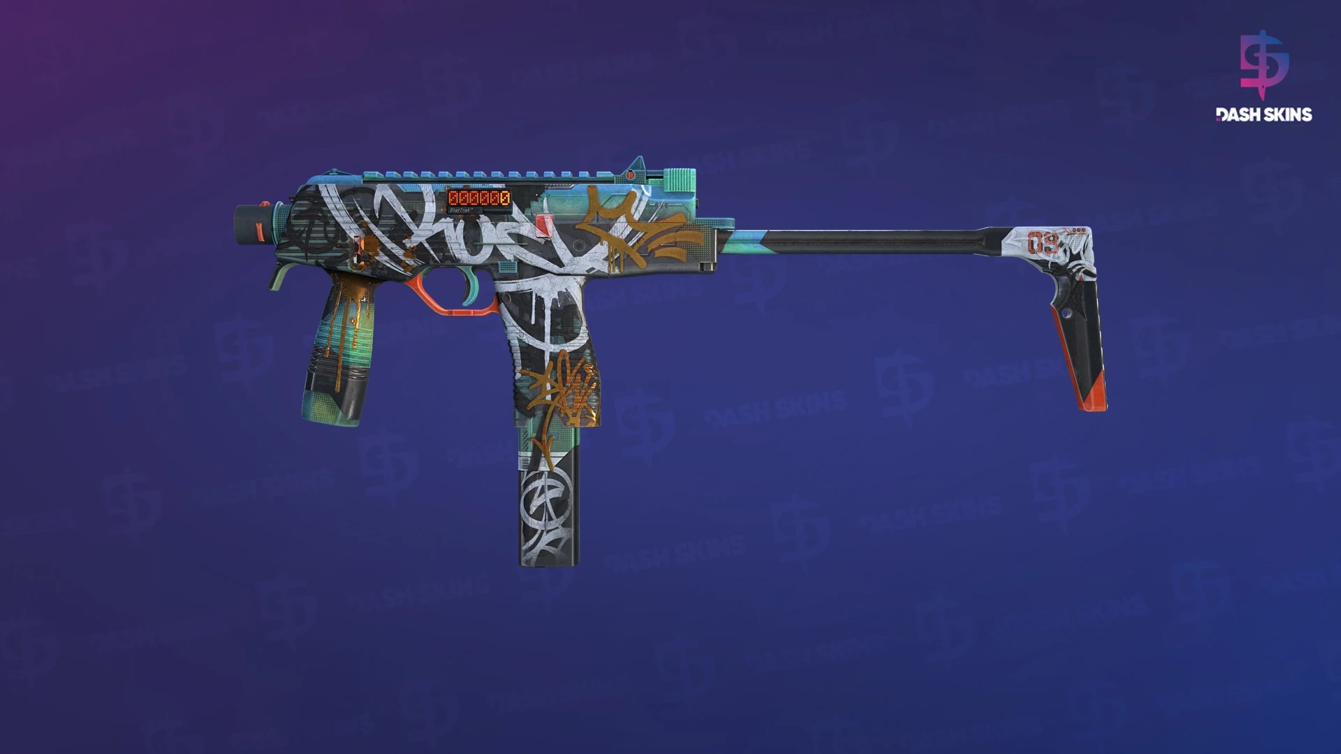 StatTrak™ MP9 | Urban Sovereign (Well-Worn) Screenshot Playside