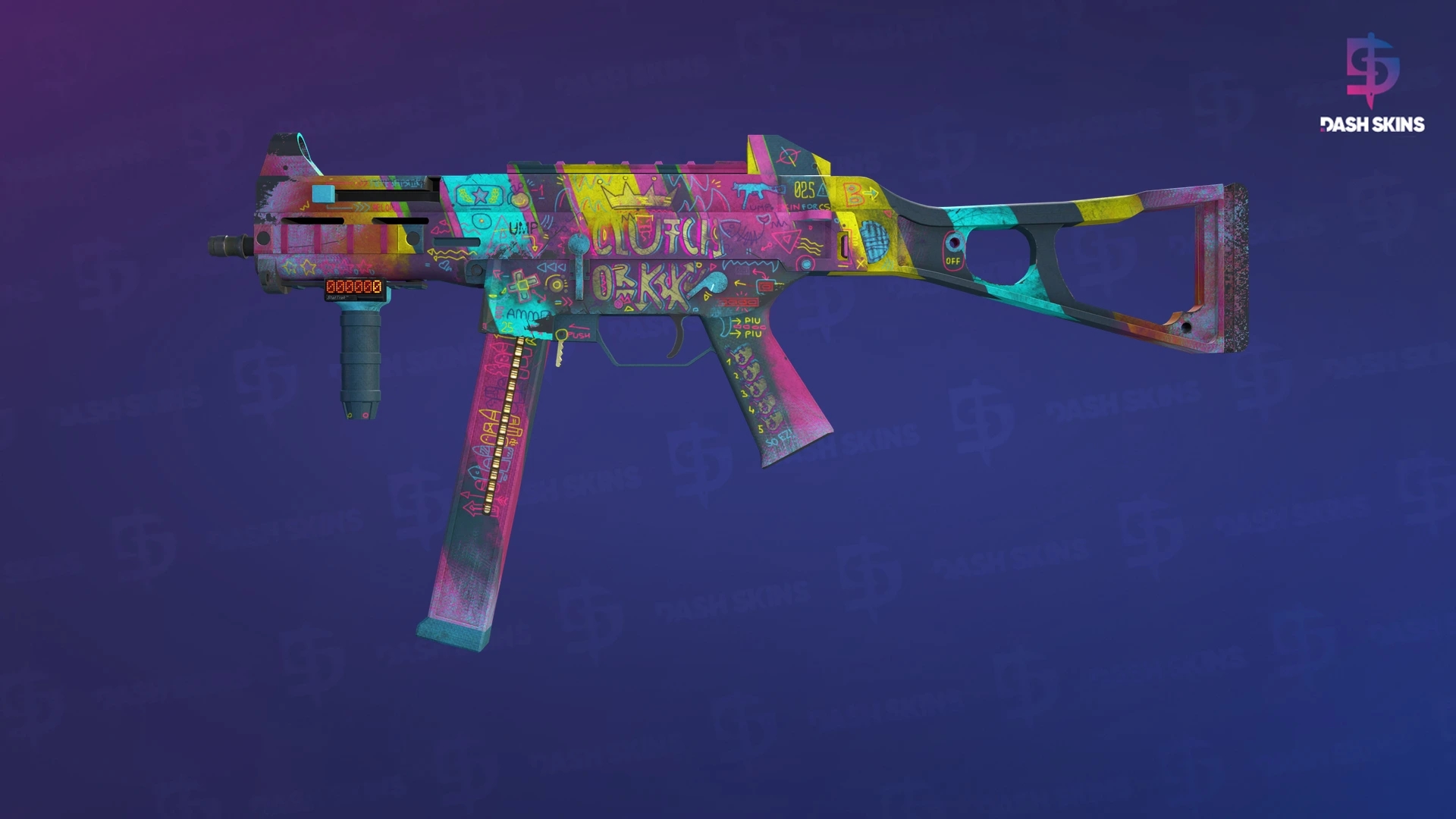 StatTrak™ UMP-45 | Wild Child (Well-Worn) Screenshot Playside