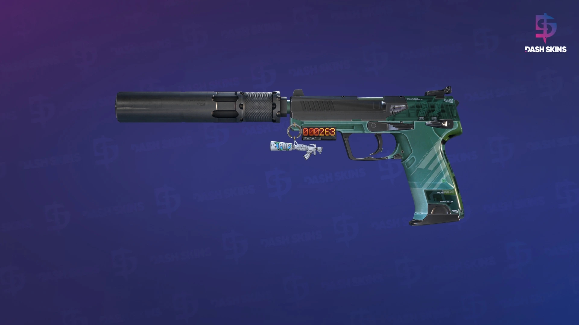 StatTrak™ USP-S | PC-GRN (Minimal Wear) Screenshot Playside