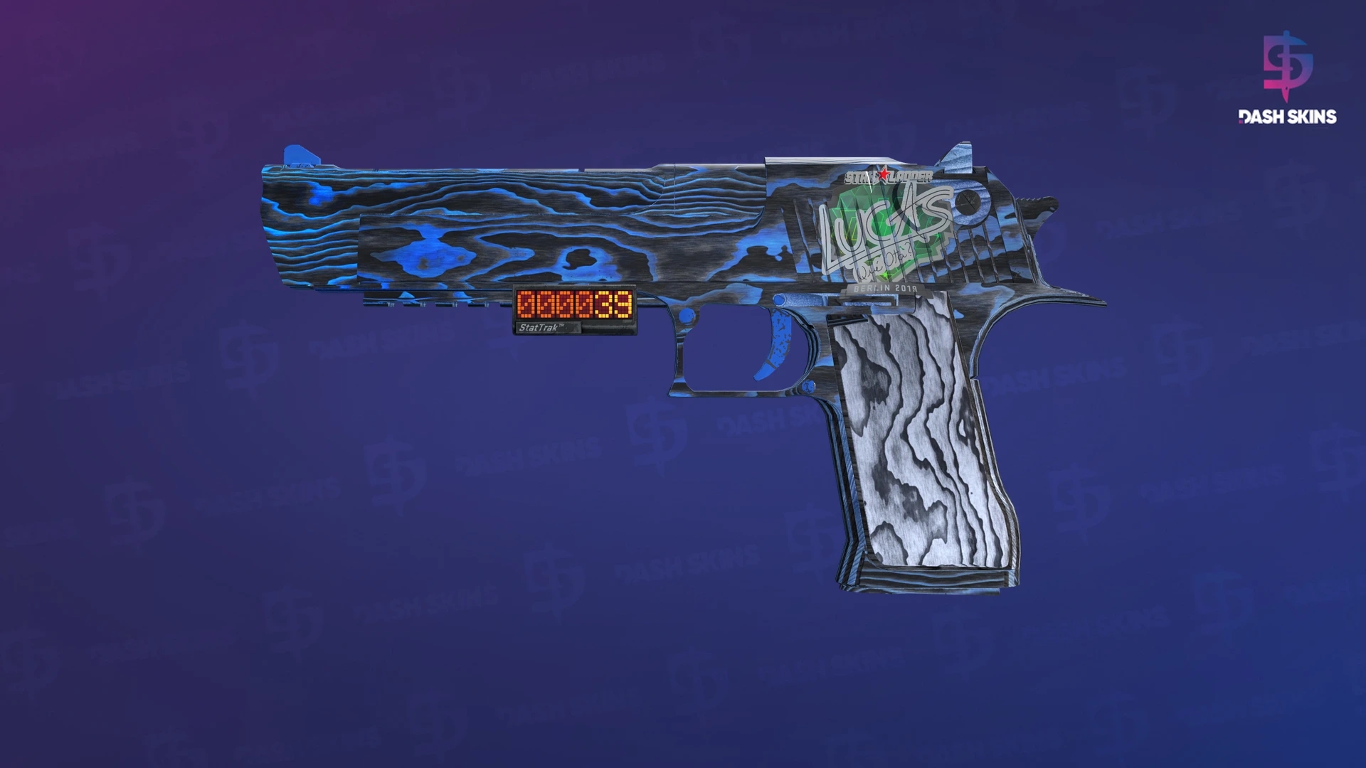 StatTrak™ Desert Eagle | Blue Ply (Minimal Wear) Screenshot Playside