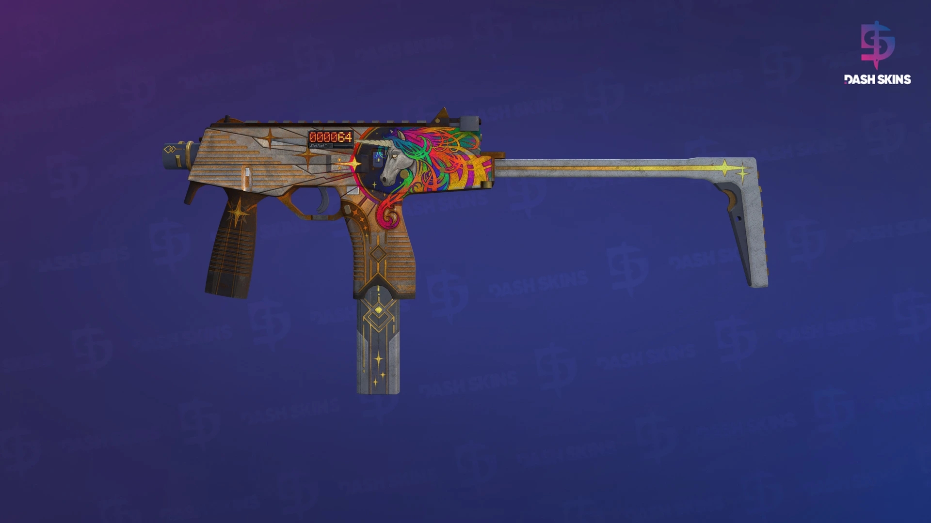 StatTrak™ MP9 | Starlight Protector (Battle-Scarred) Screenshot Playside
