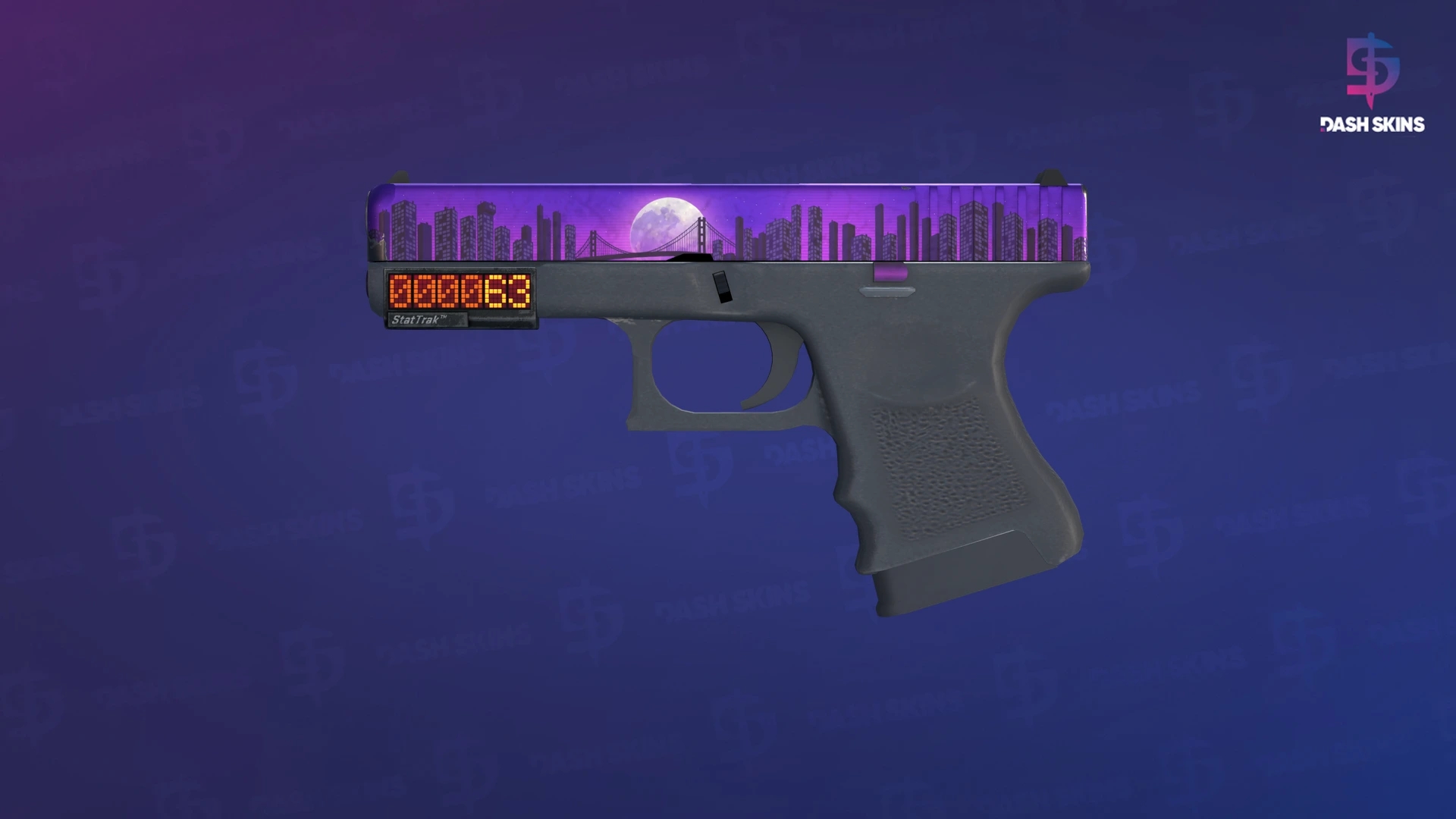 StatTrak™ Glock-18 | Moonrise (Minimal Wear) Screenshot Playside