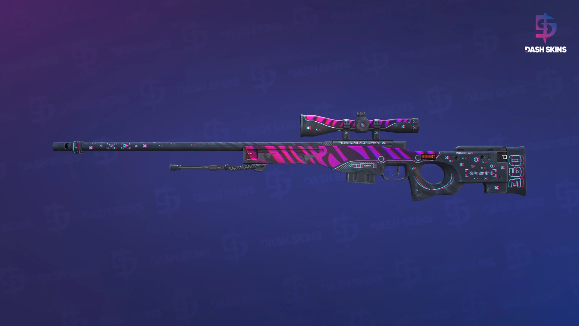 StatTrak™ AWP | Chromatic Aberration (Field-Tested) Screenshot Playside