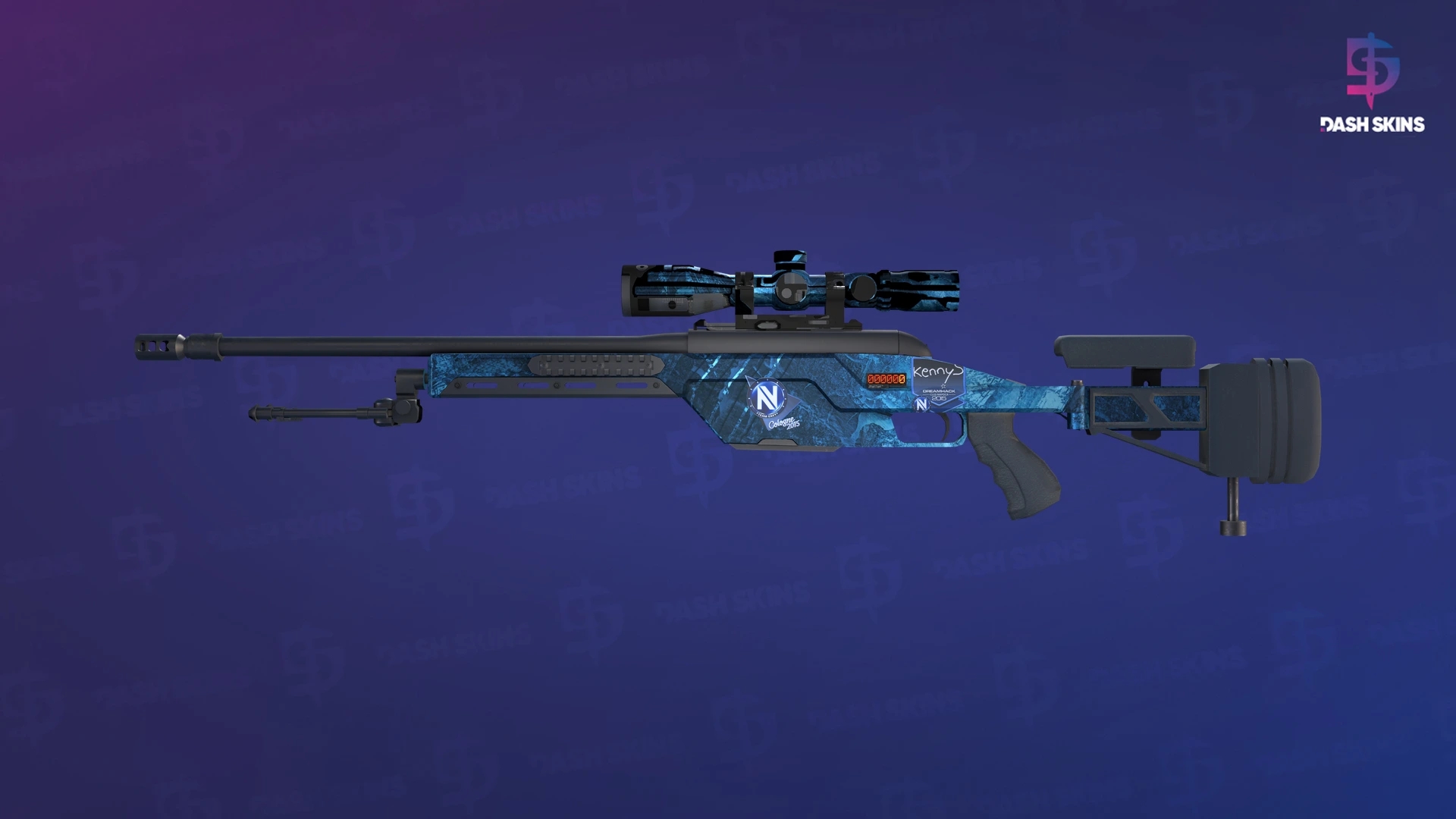 StatTrak™ SSG 08 | Abyss (Minimal Wear) Screenshot Playside
