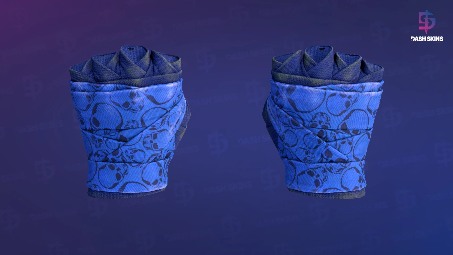 ★ Hand Wraps | Cobalt Skulls (Battle-Scarred) Screenshot Playside