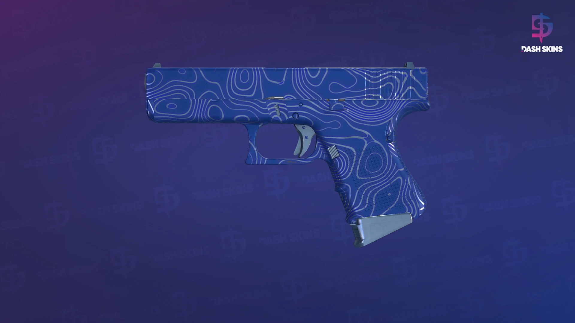 Glock-18 | Ocean Topo (Factory New) Screenshot Playside