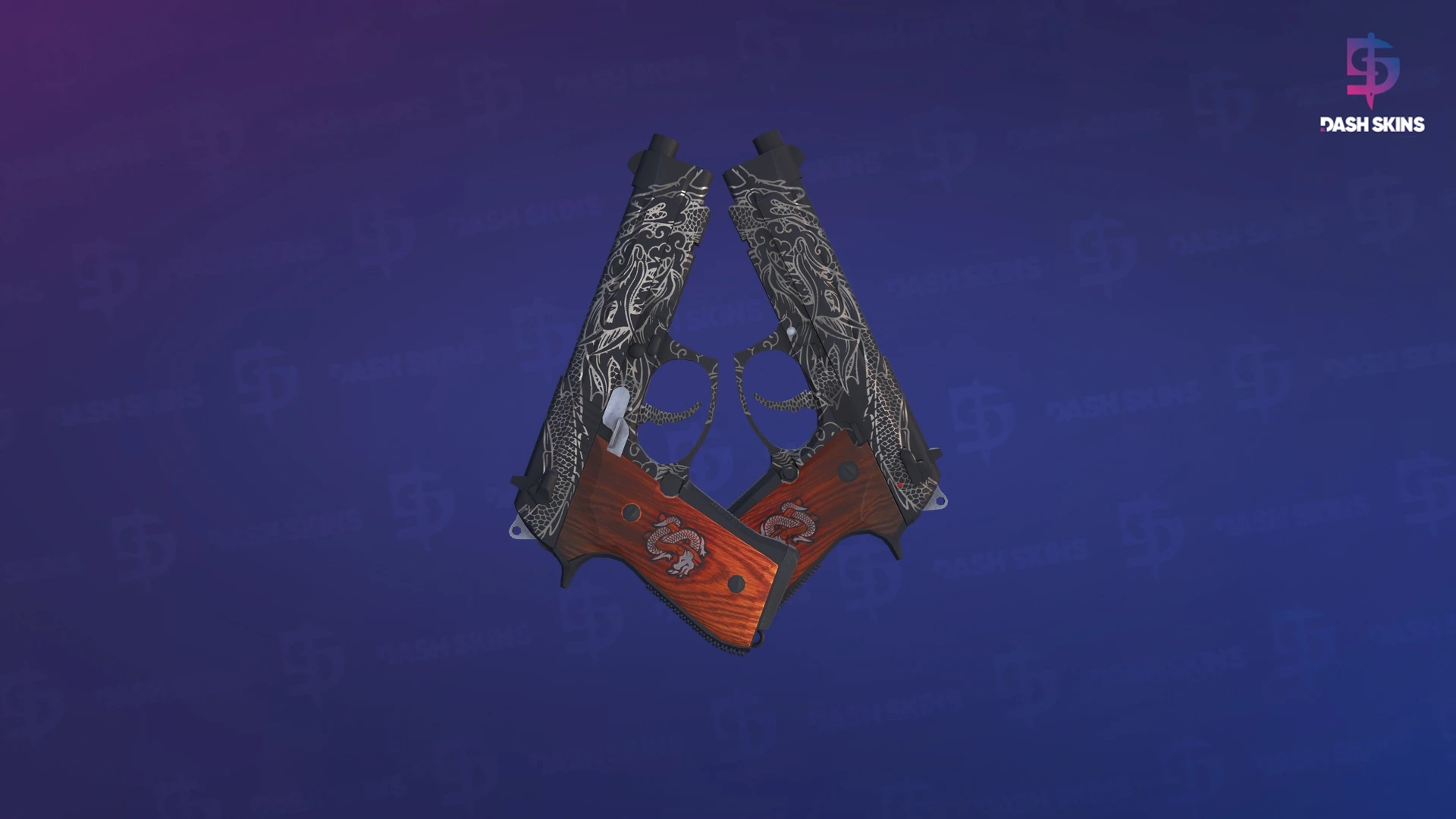 Dual Berettas | Dualing Dragons (Minimal Wear) Screenshot Playside