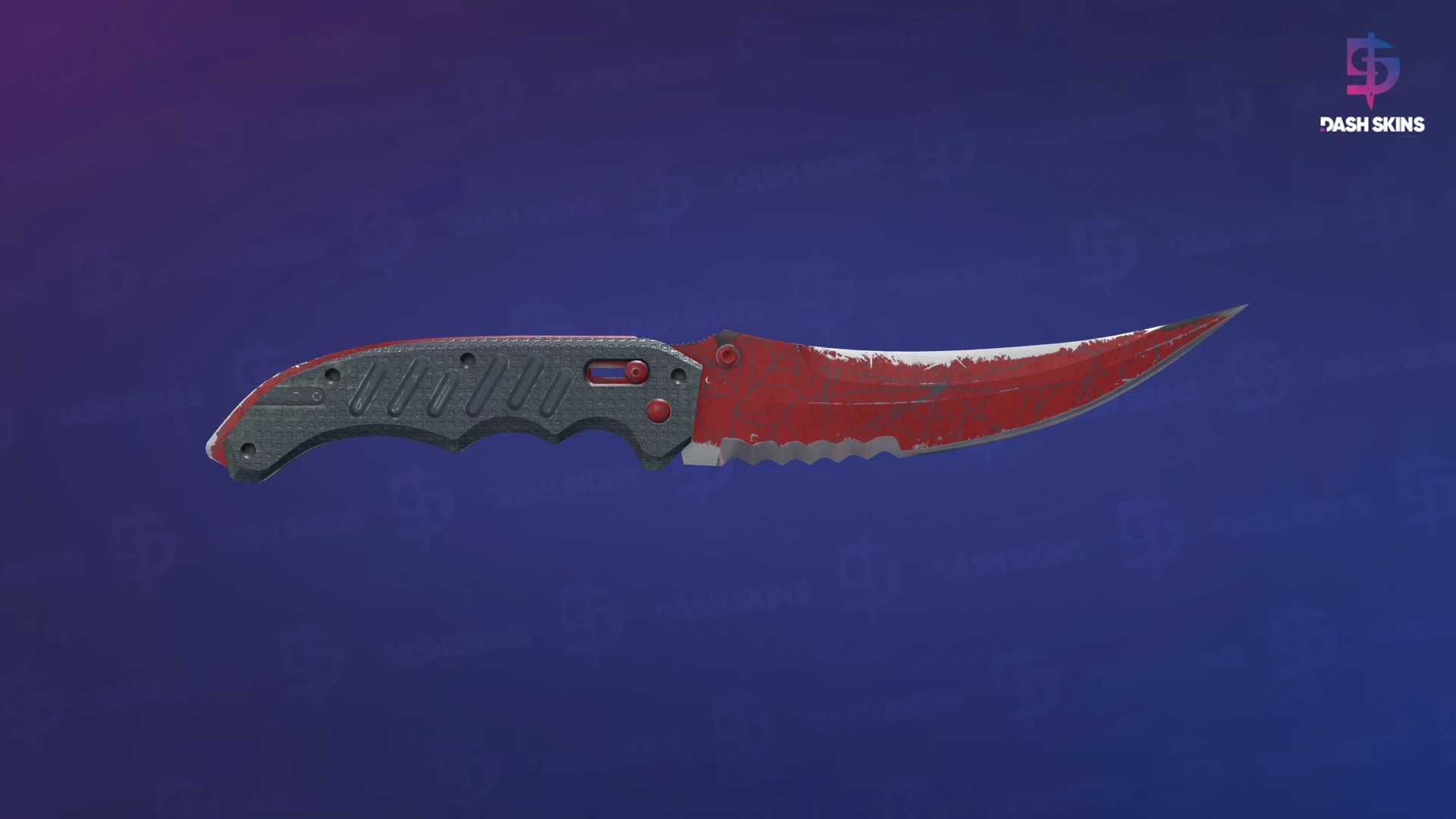 ★ Flip Knife | Crimson Web (Battle-Scarred) Screenshot Playside